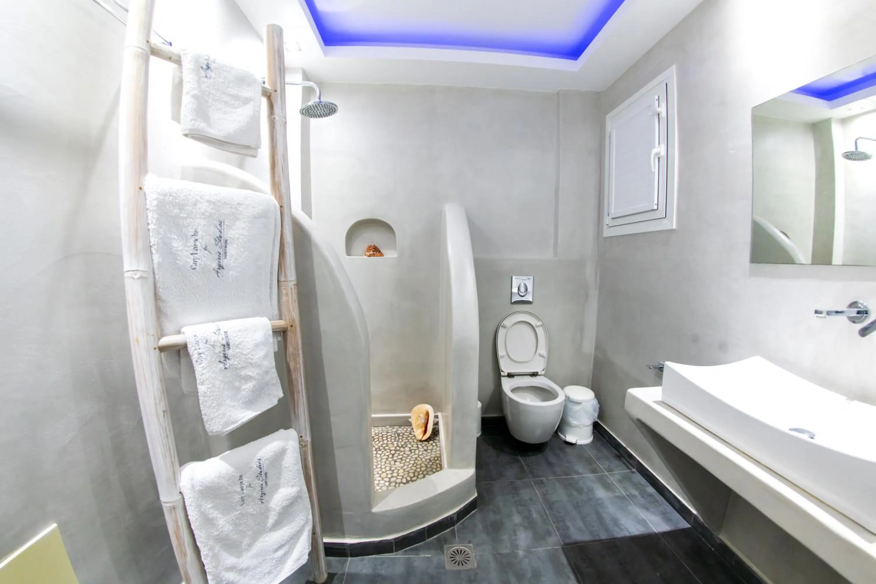 Bathroom, Bed in Argiris Studios