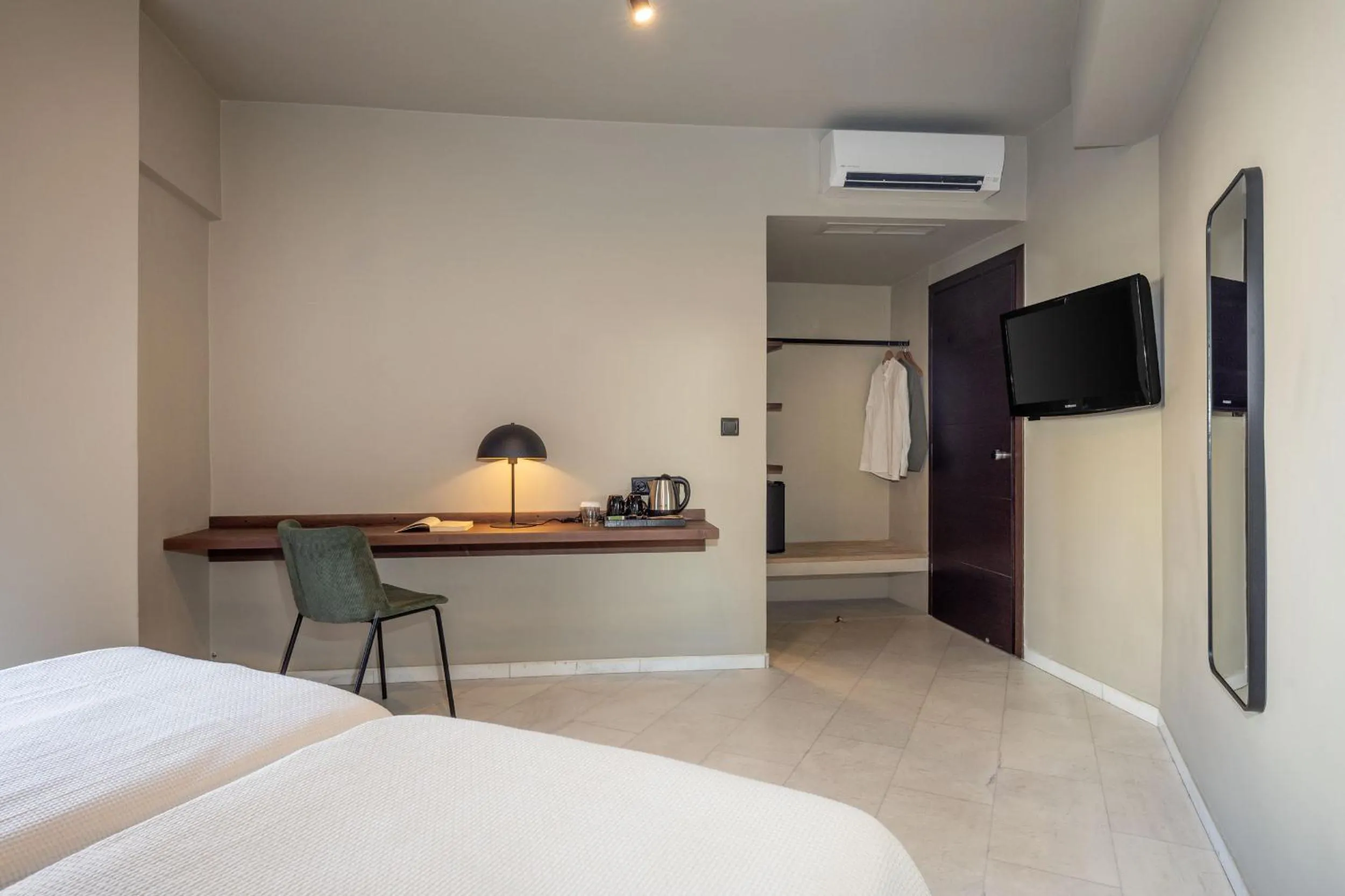 Bed in Hotel Nafpaktos