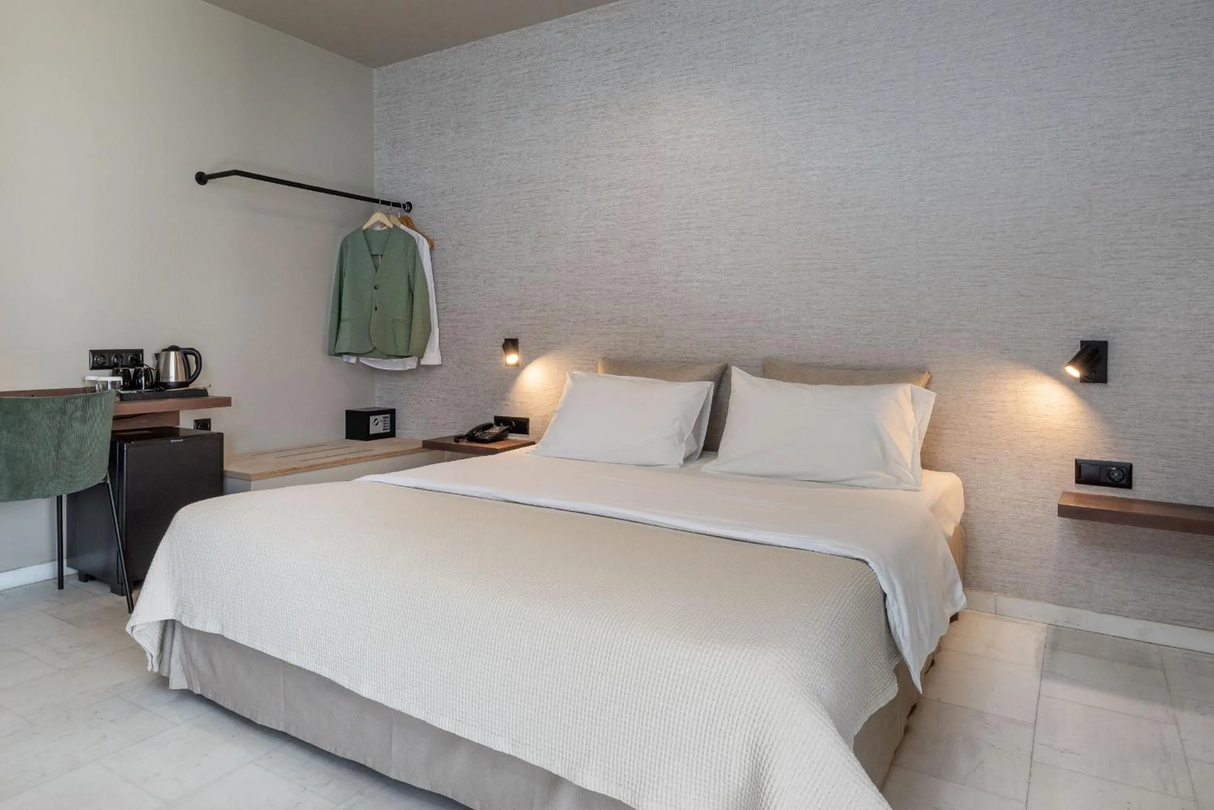 Bed in Hotel Nafpaktos