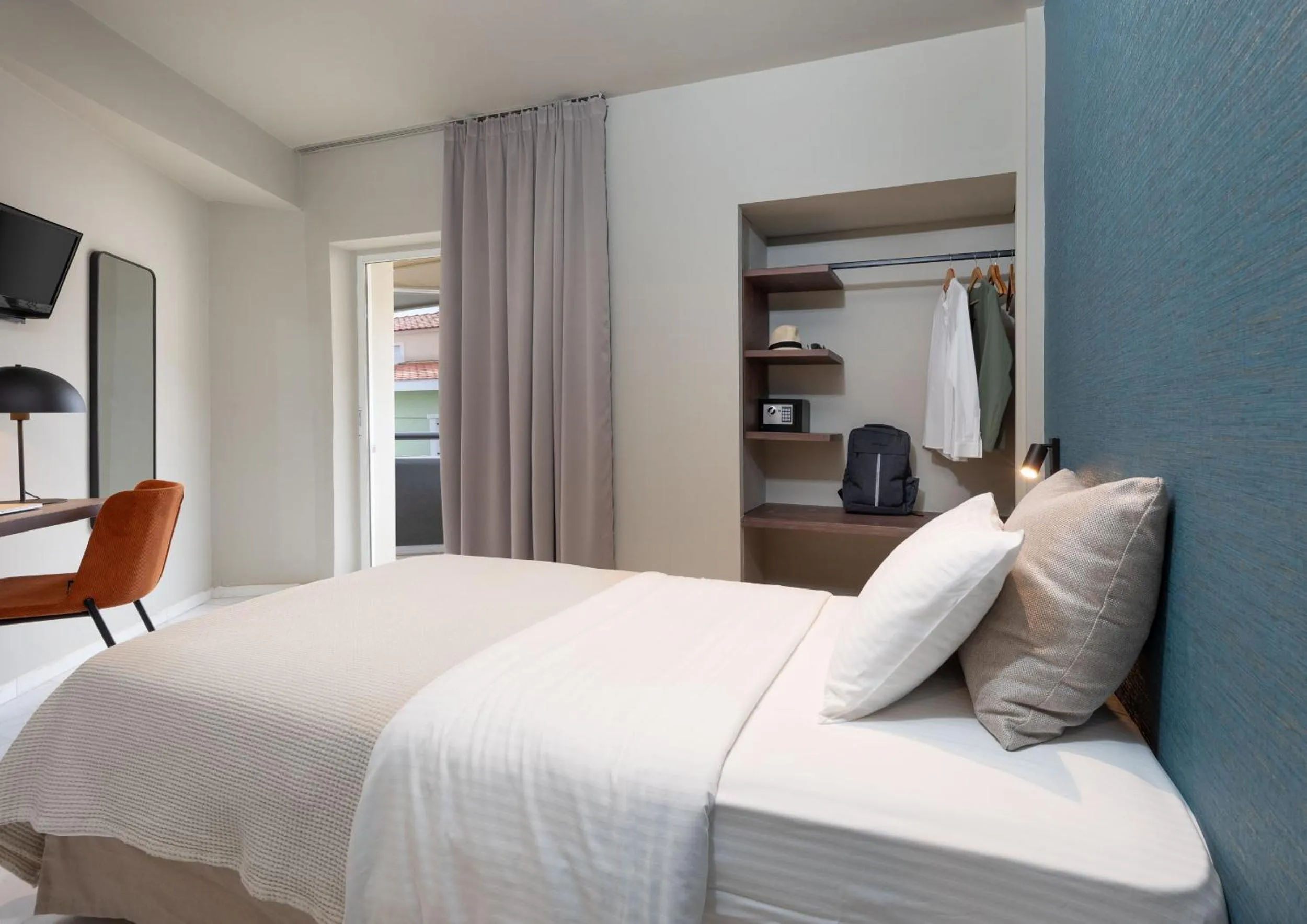 Bed in Hotel Nafpaktos