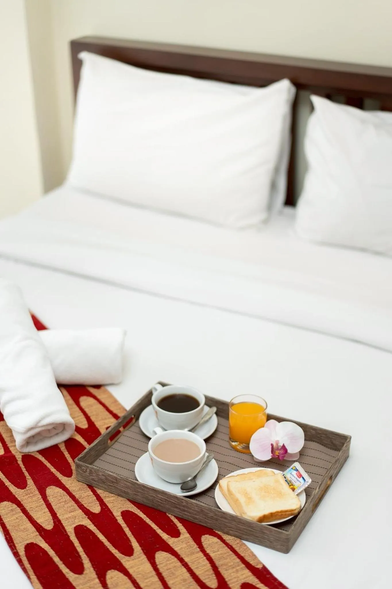 Bed in Khon Kaen Orchid Hotel