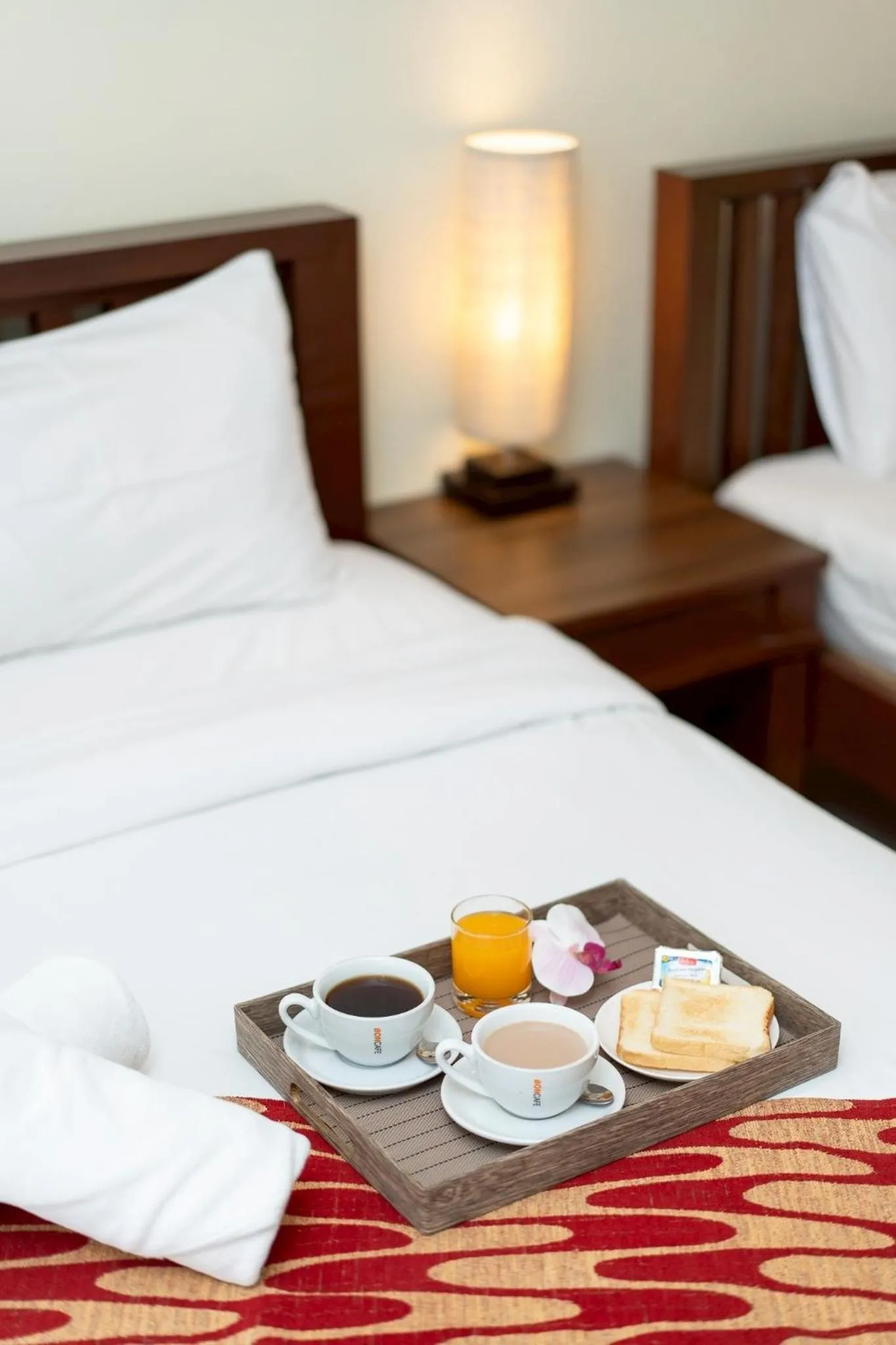 Bed in Khon Kaen Orchid Hotel