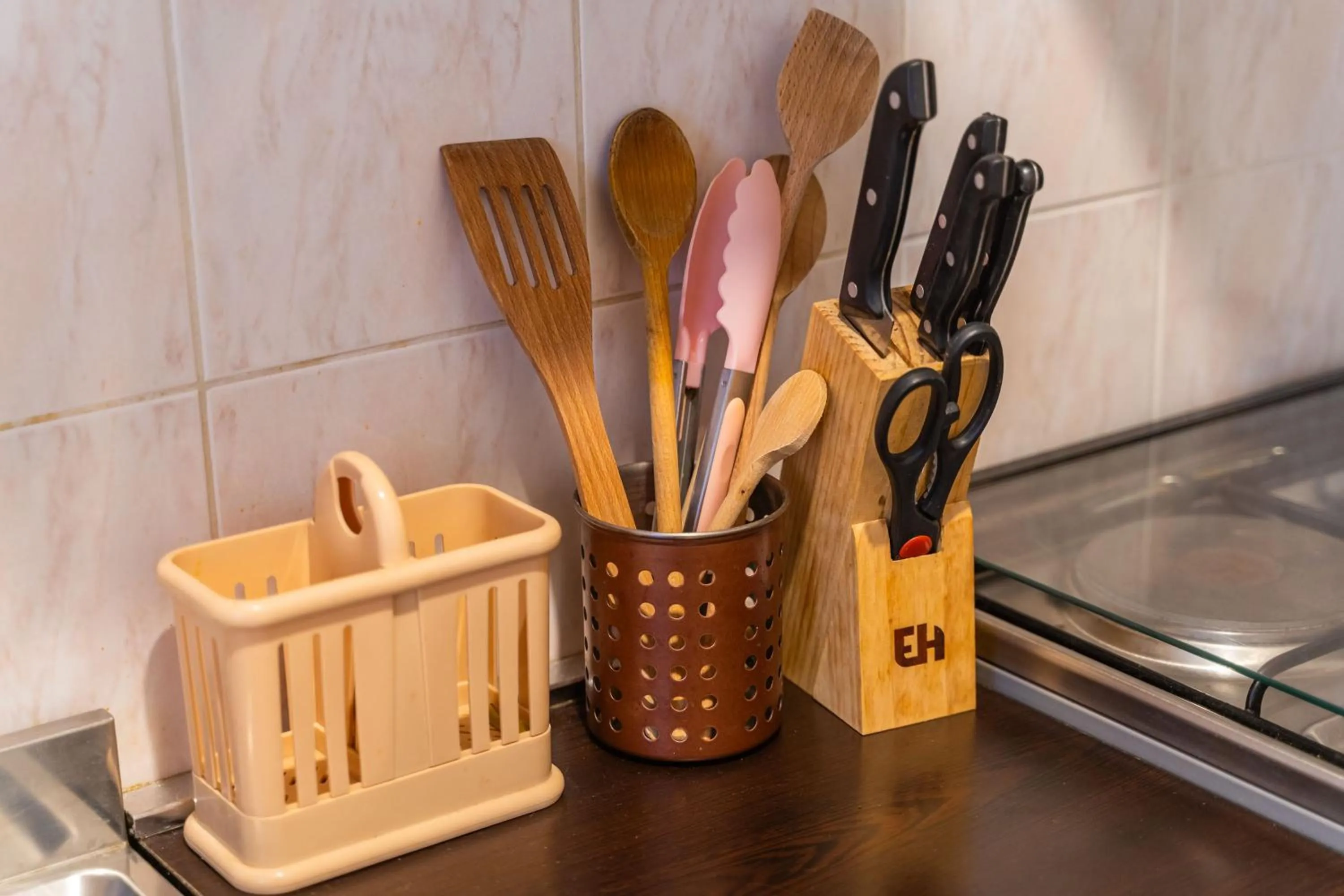 Kitchen or kitchenette in Apartments Senjo