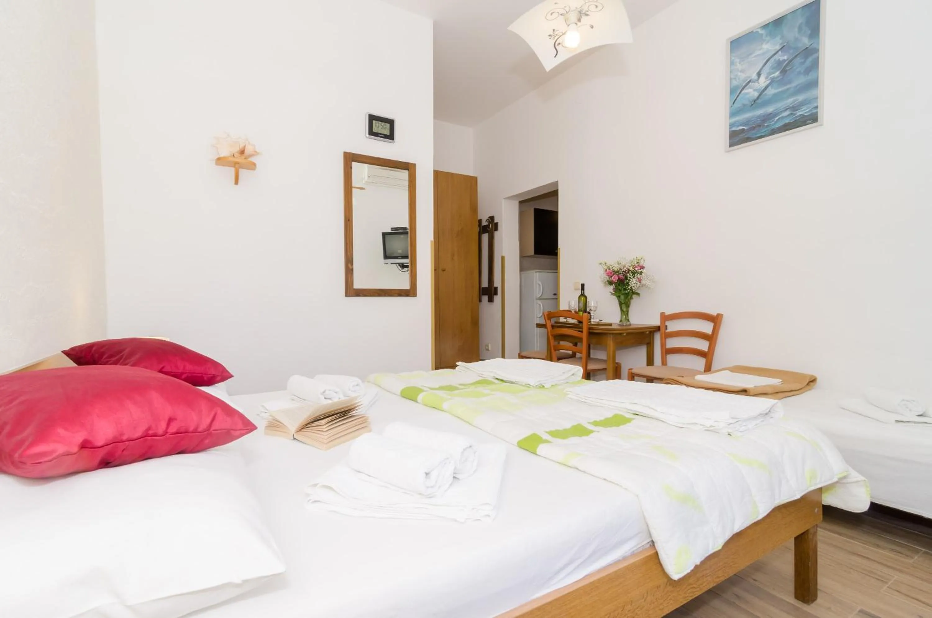 Bedroom, Bed in Apartments Senjo