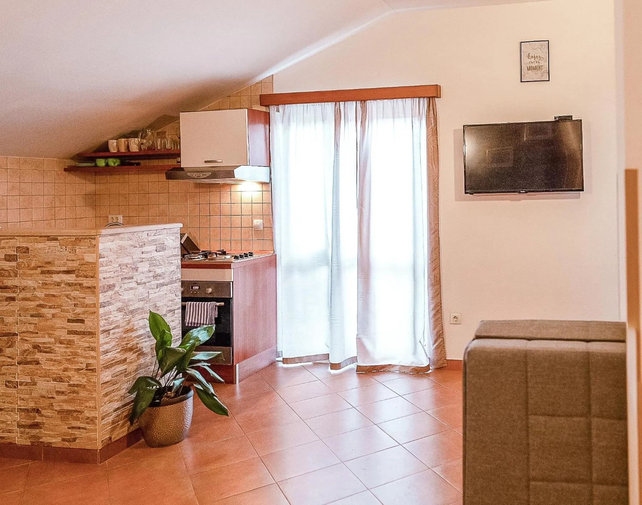 Kitchen or kitchenette in Apartments Senjo