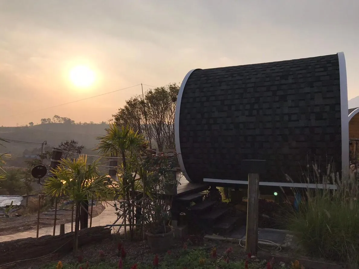 Sunset in Kiri Pura Resort