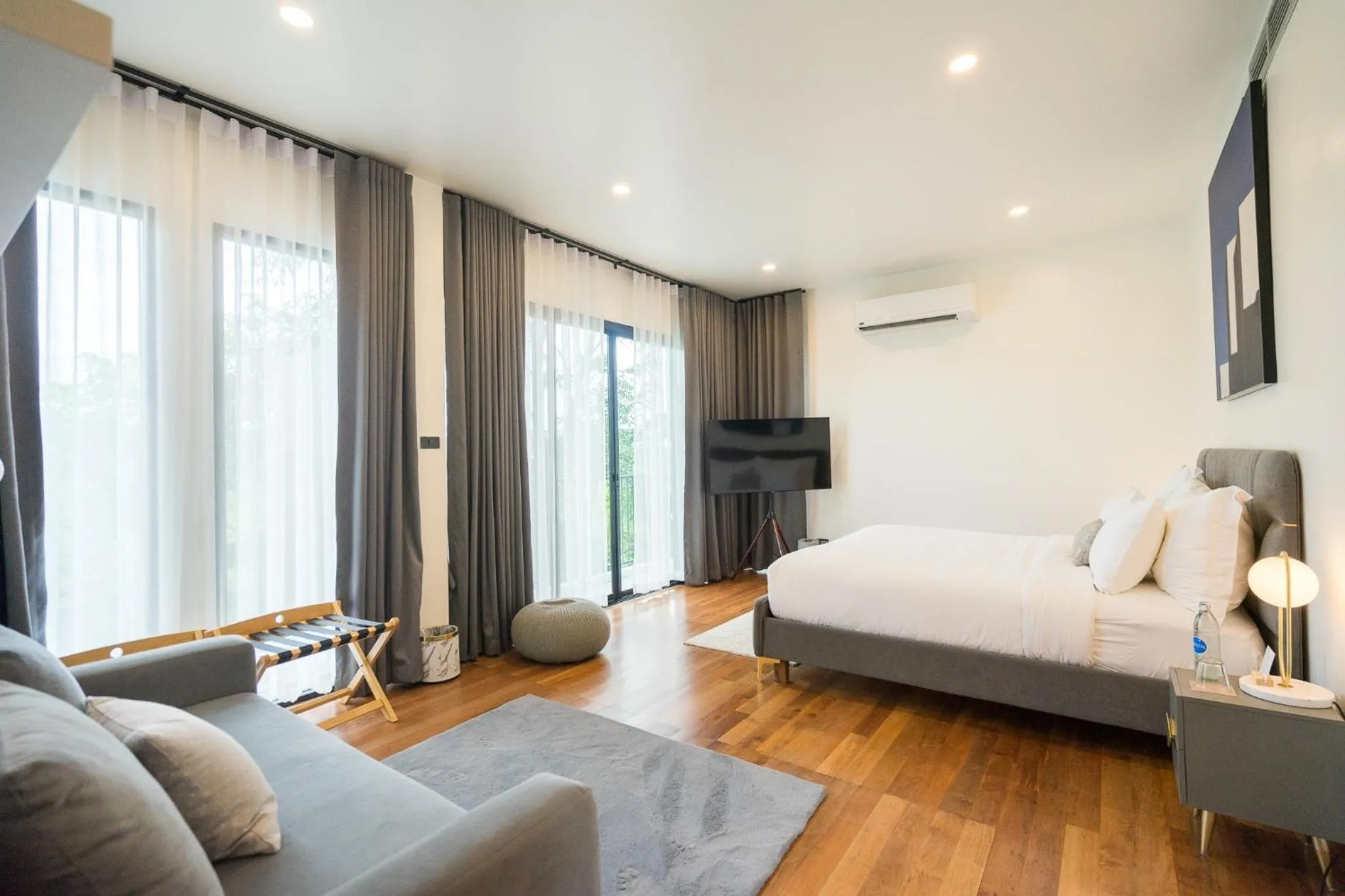 Bed in Te Mata Glamping