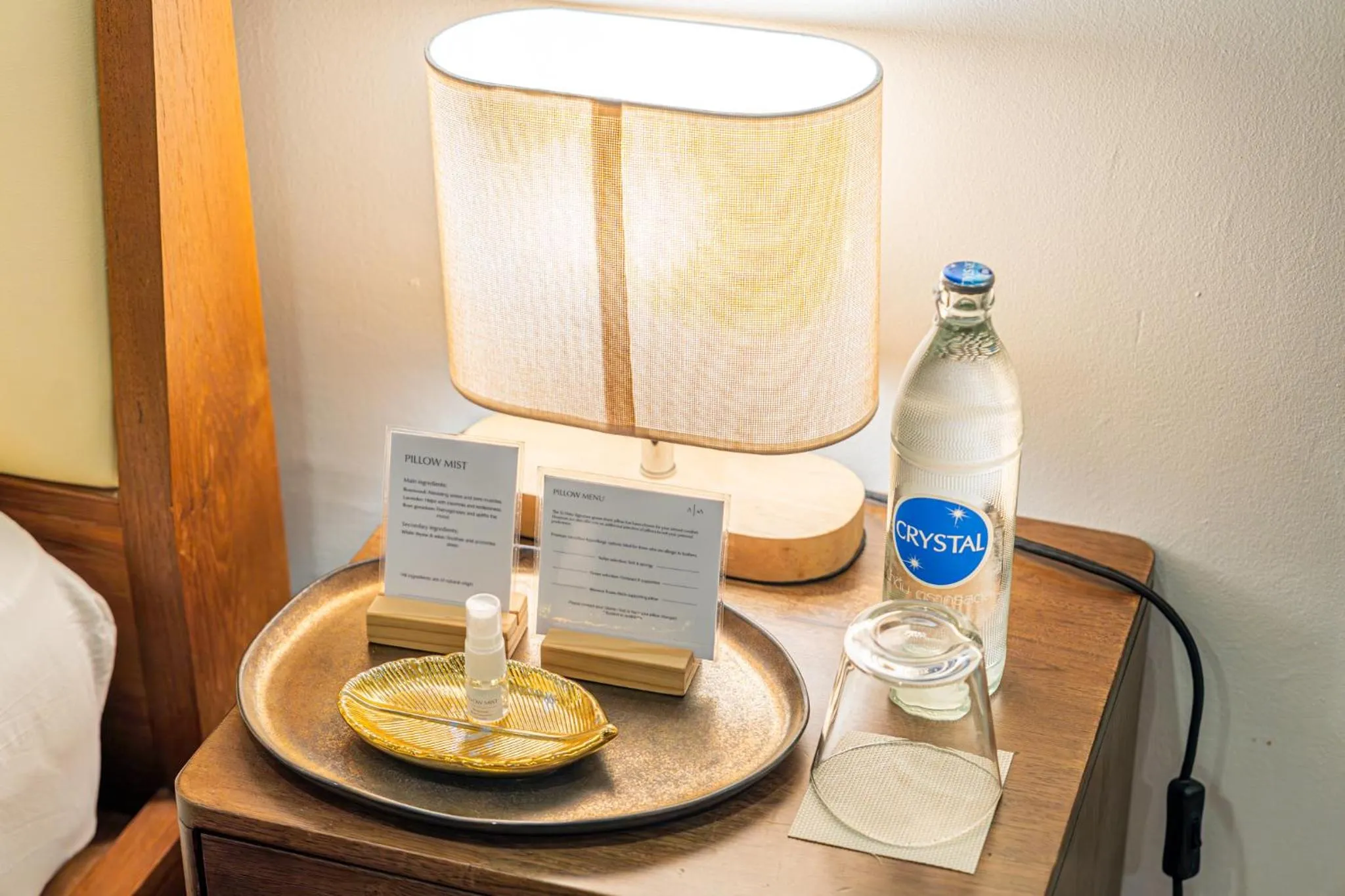 Bed in Te Mata Glamping