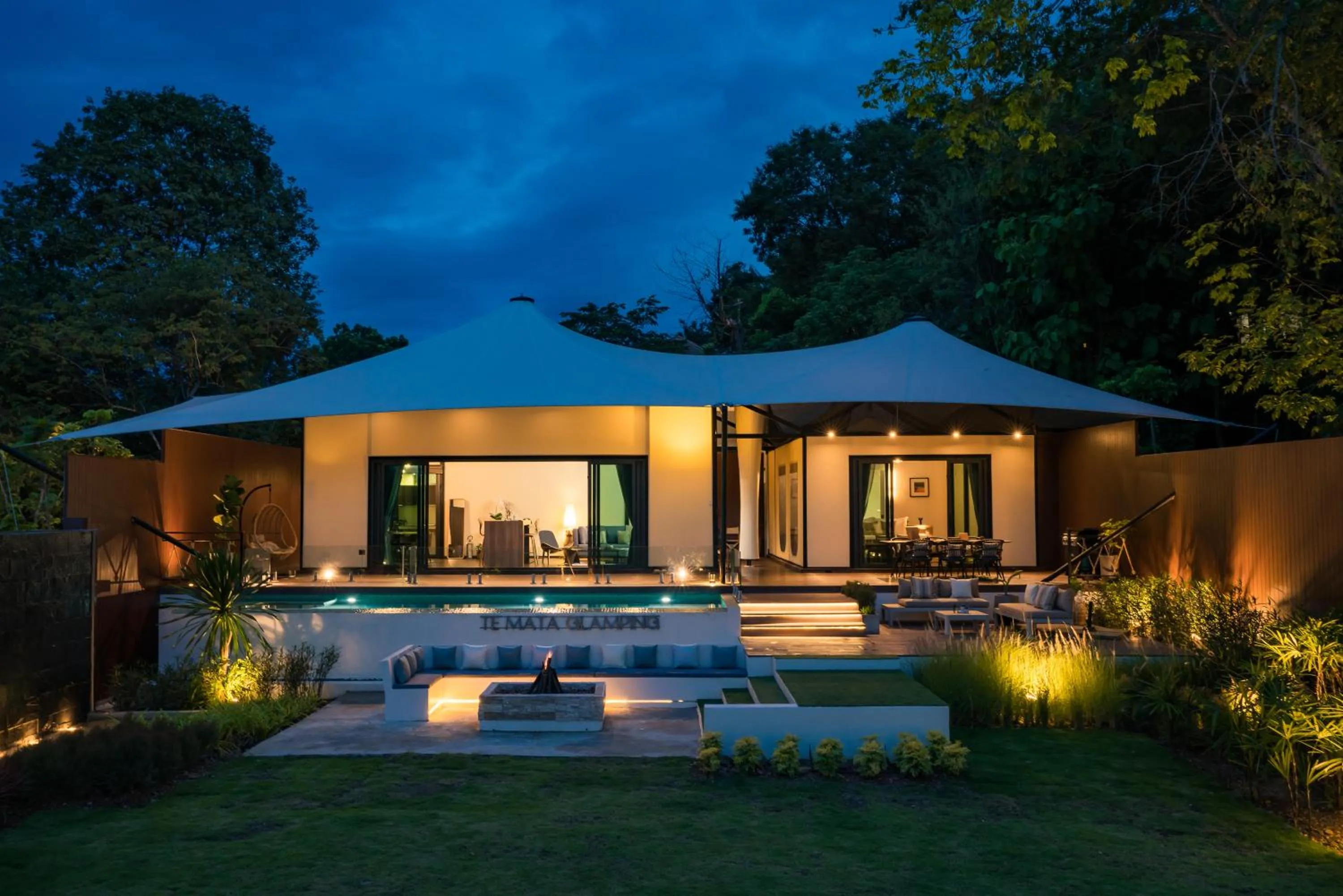 Patio in Te Mata Glamping