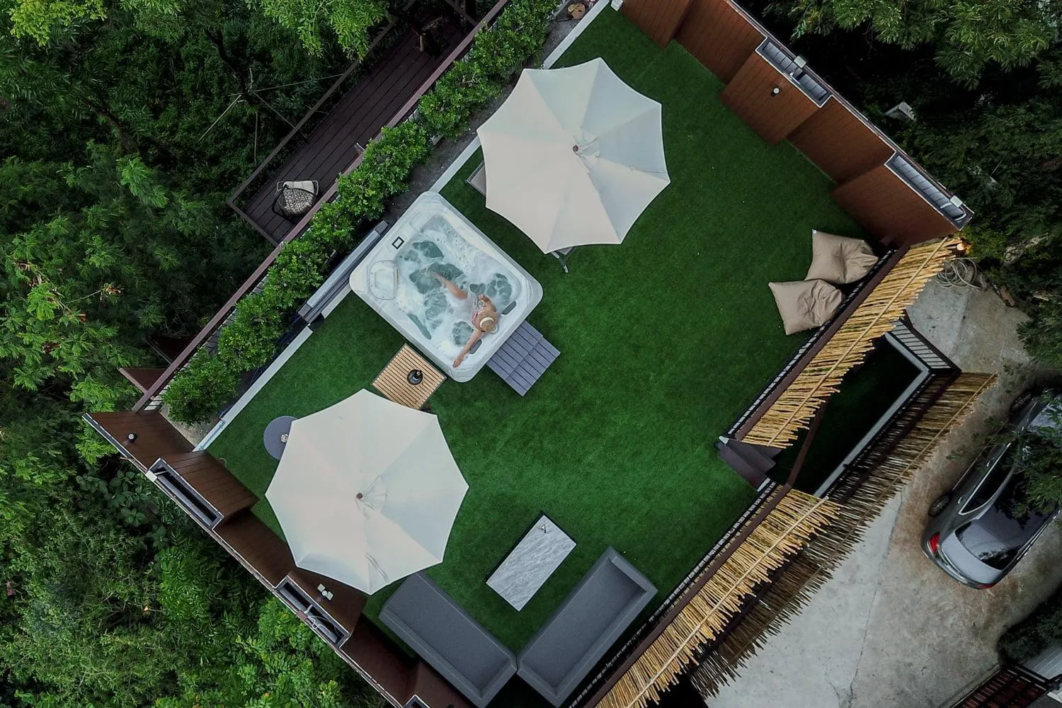 Hot Tub in Te Mata Glamping