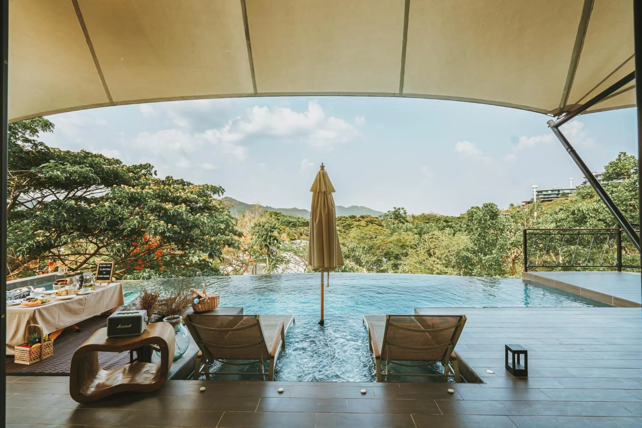 Patio in Te Mata Glamping