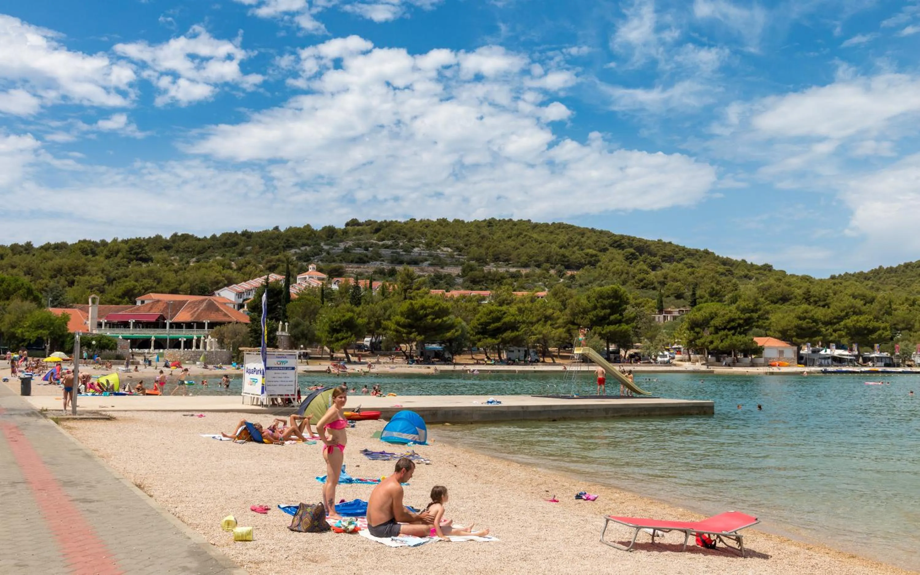 Beach in Victoria Mobilehome Jezera Village Holiday Resort