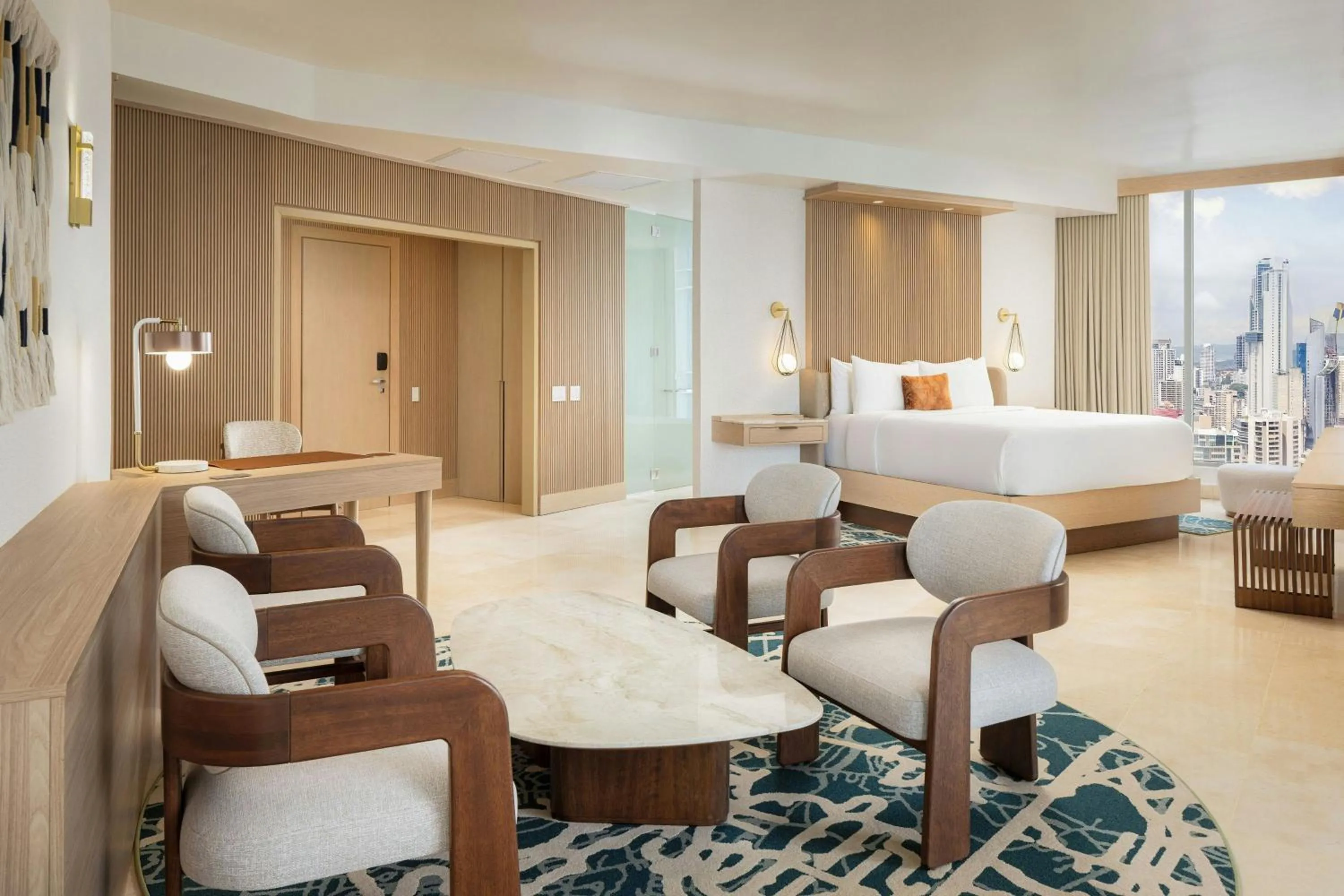 Living room, Bed in JW Marriott Panama