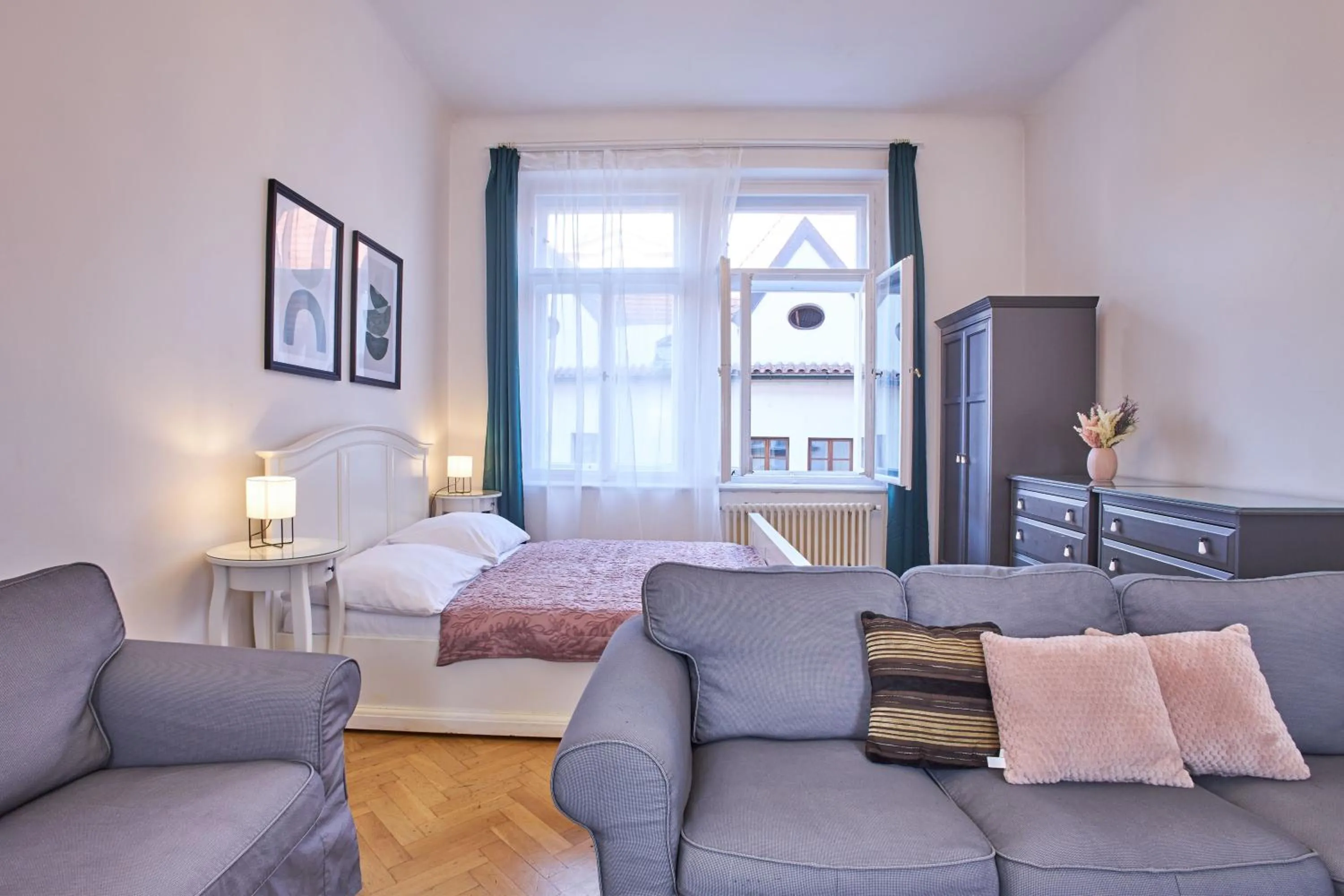 Bed in Charles Bridge Premium Residence