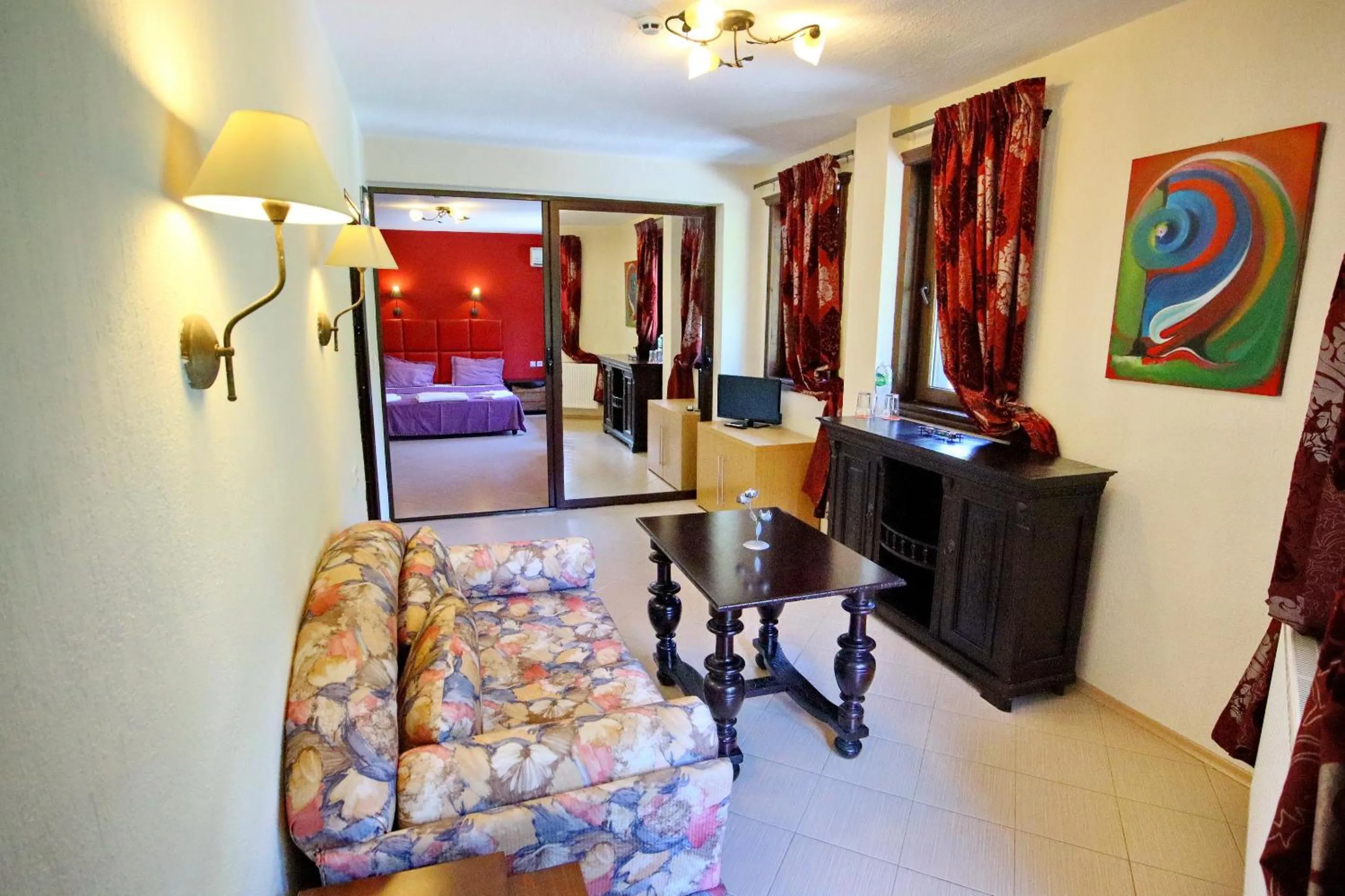 Bed in Elli Greco Hotel