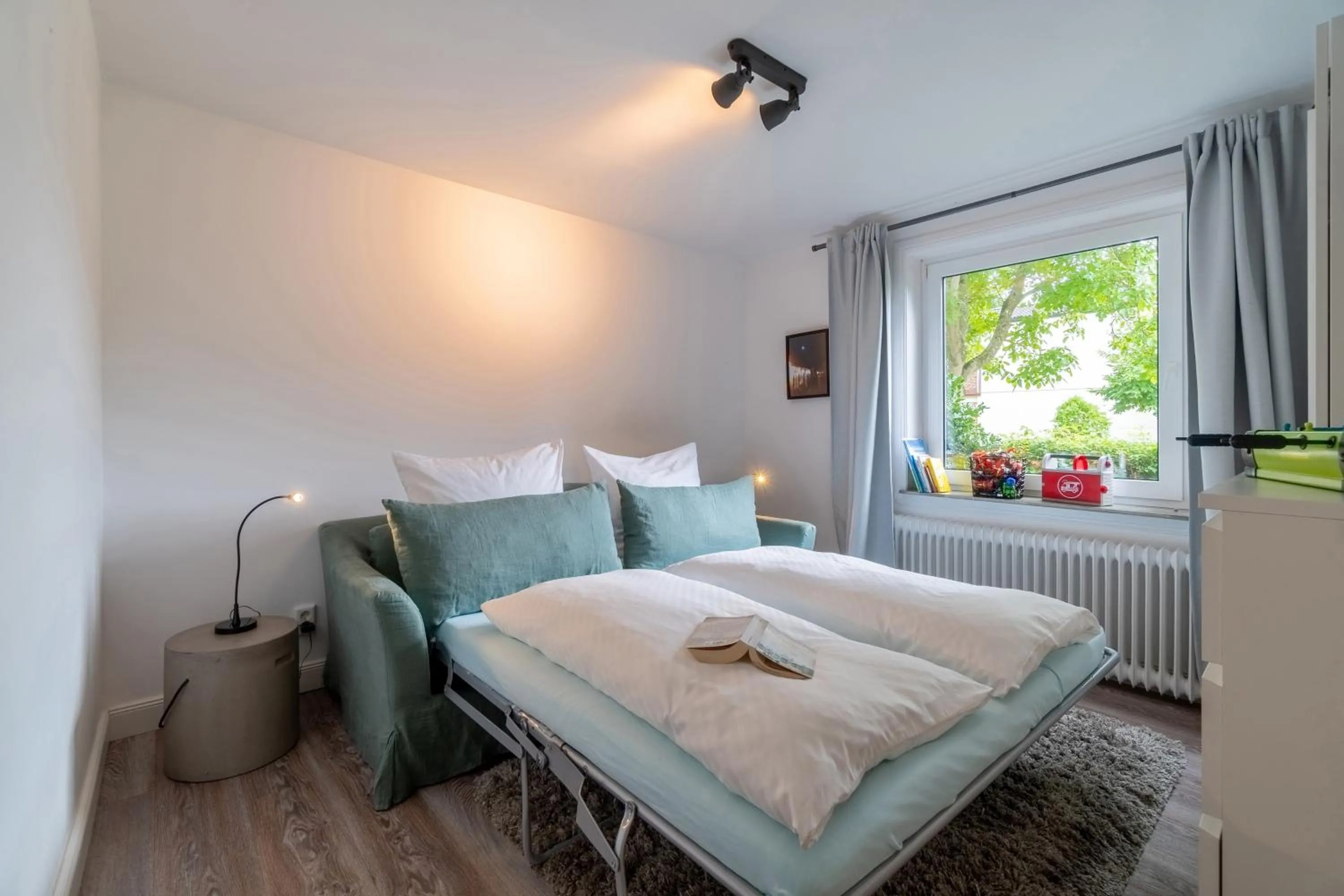 Living room, Bed in Haus am Park