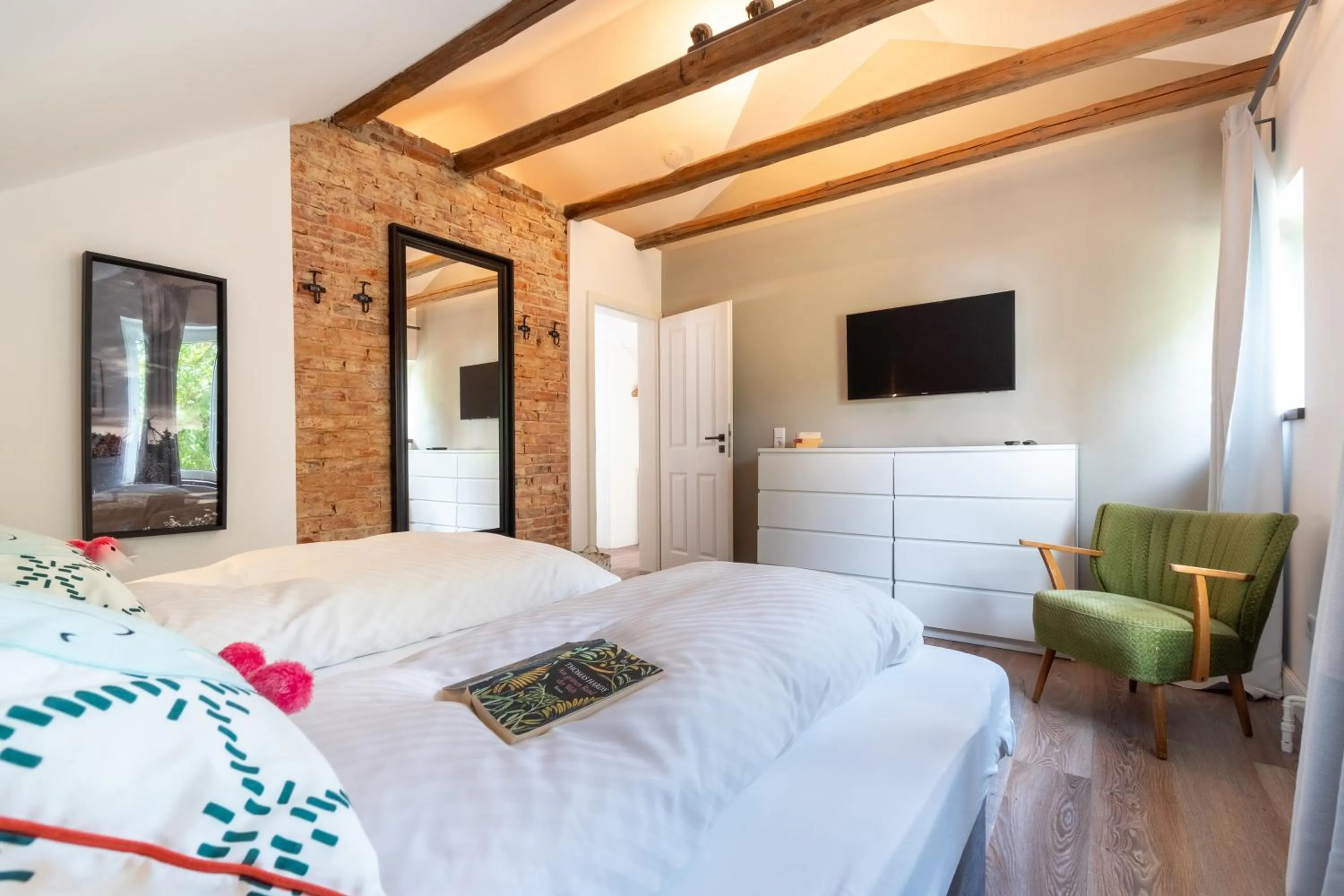 Bedroom, Bed in Haus am Park