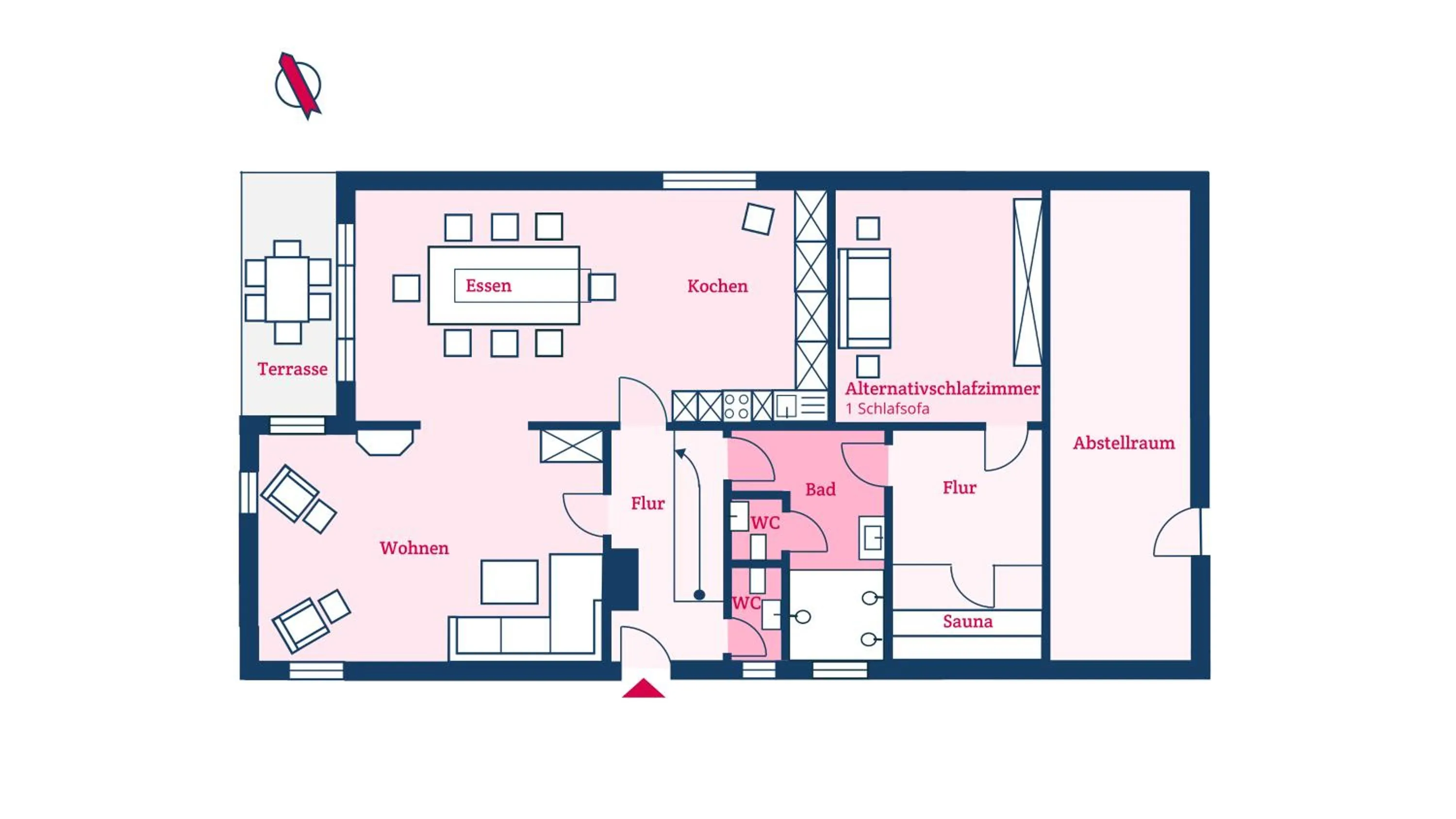 Floor plan in Haus am Park
