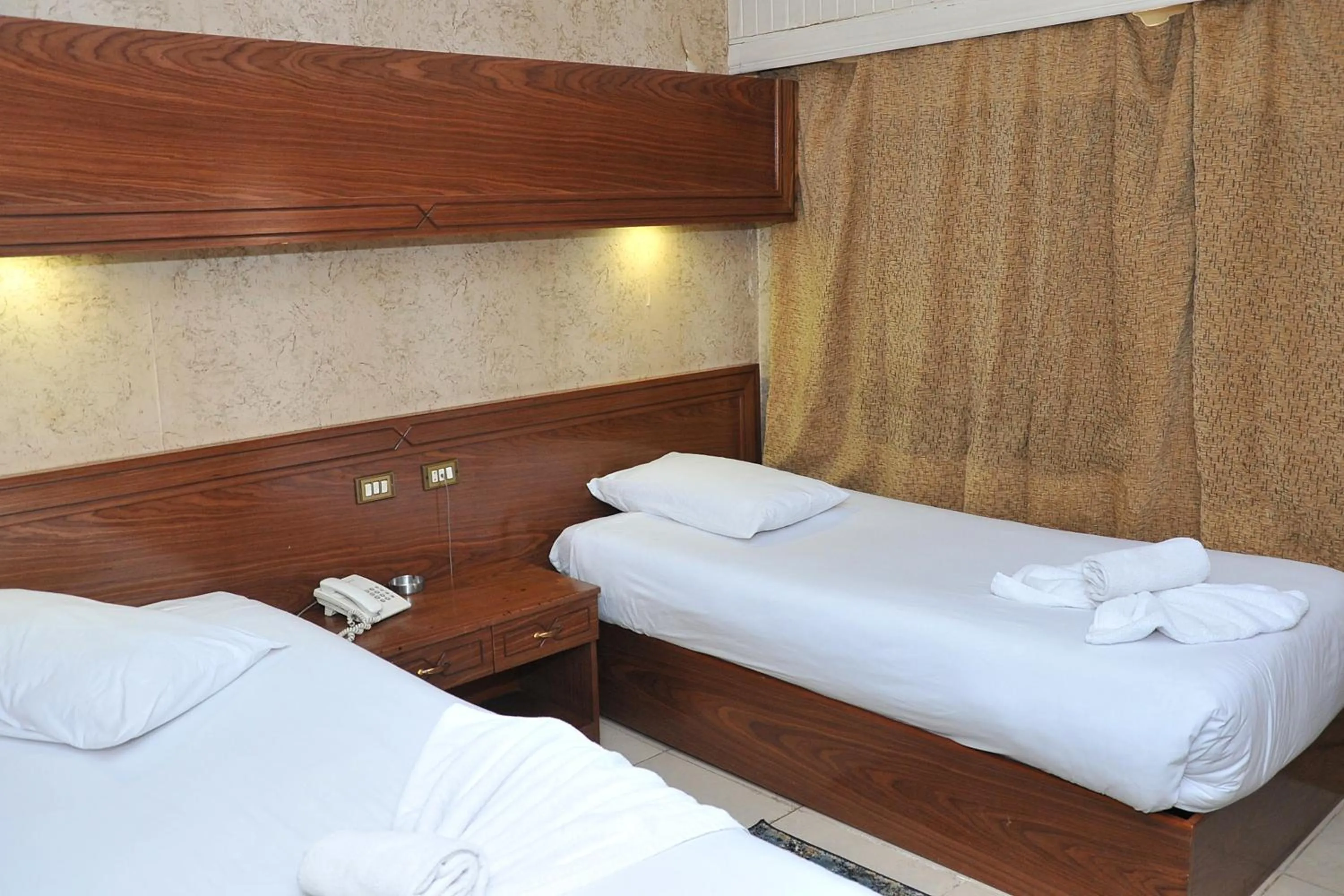 Bed in Salma Hotel Cairo