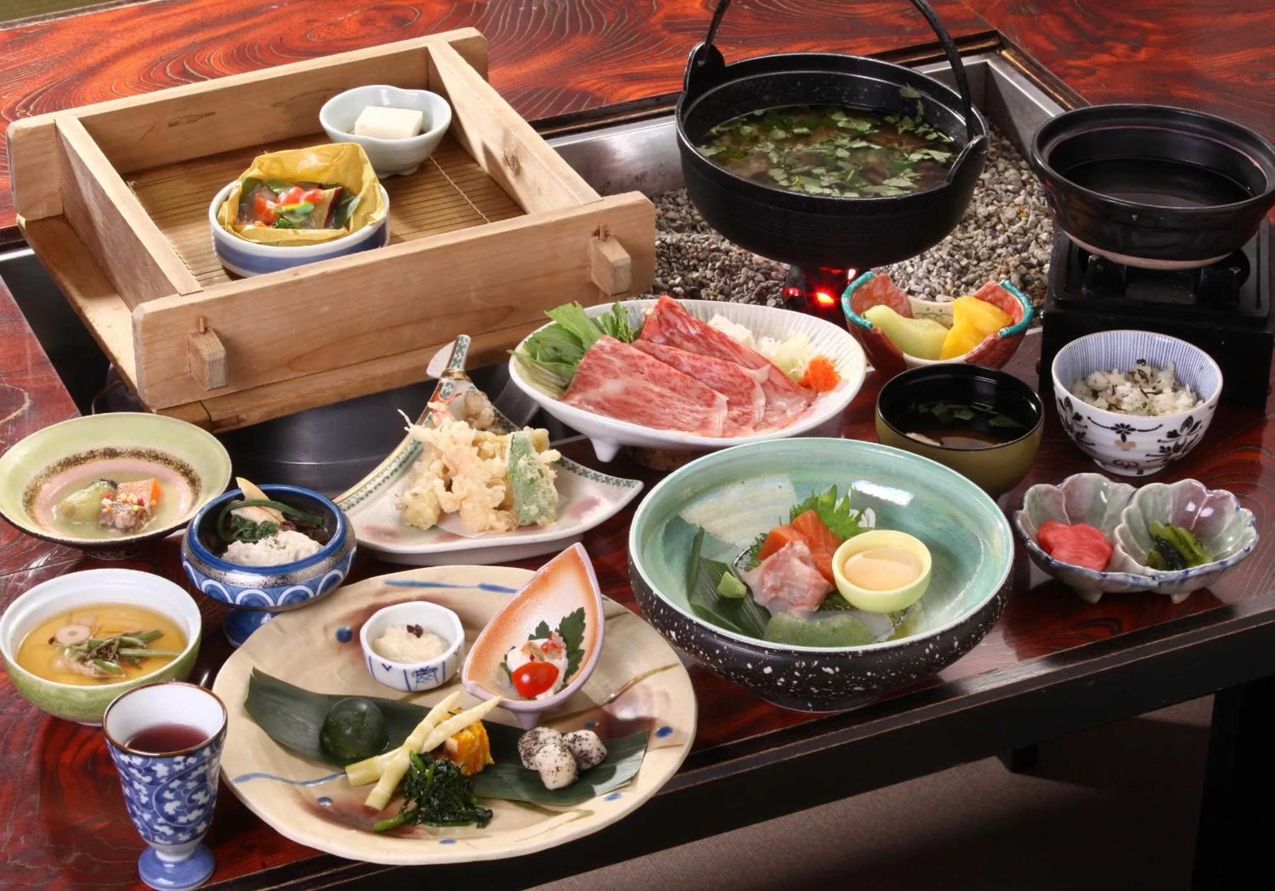 Food close-up in Okuhida Garden Hotel Yakedake