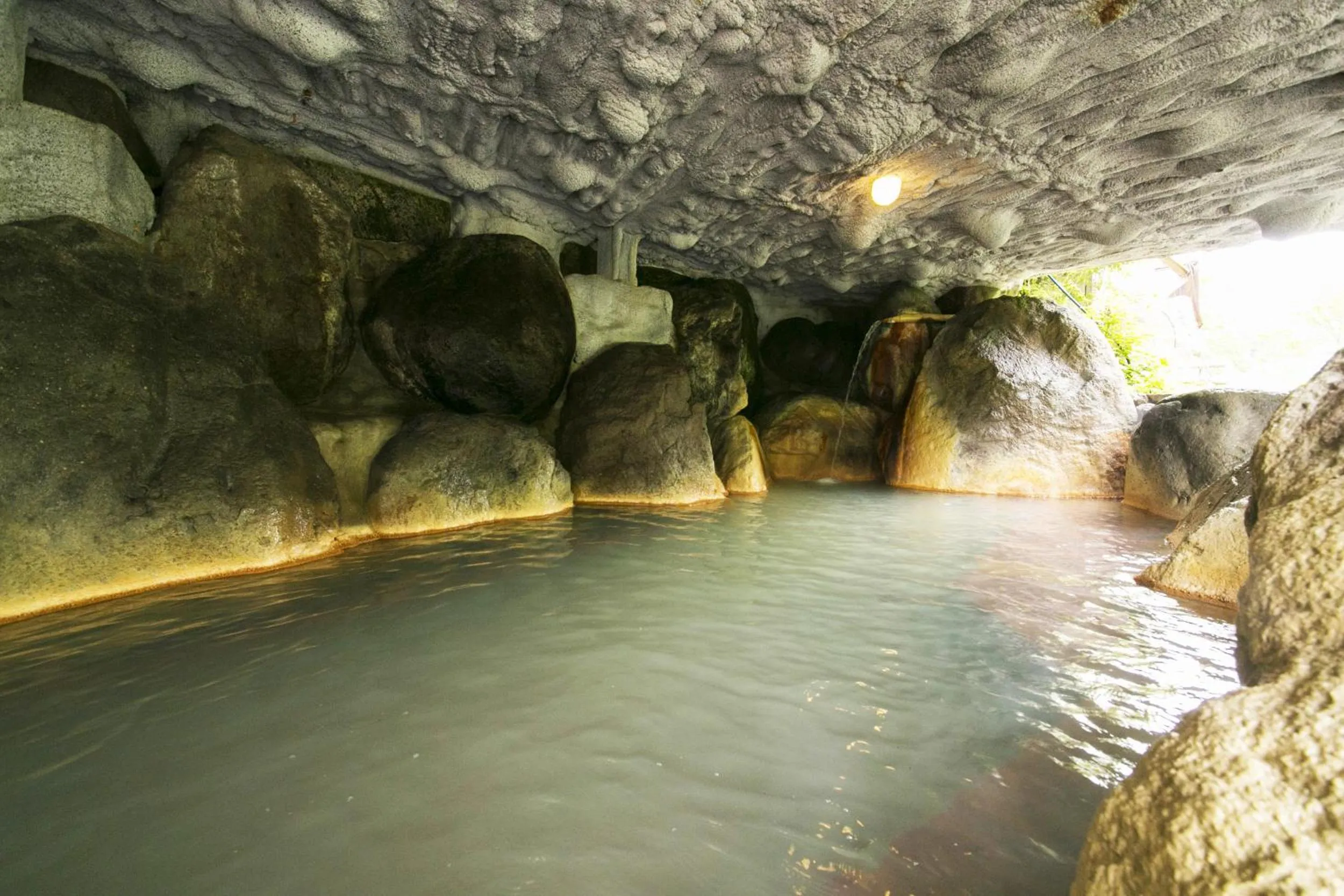 Open Air Bath in Okuhida Garden Hotel Yakedake