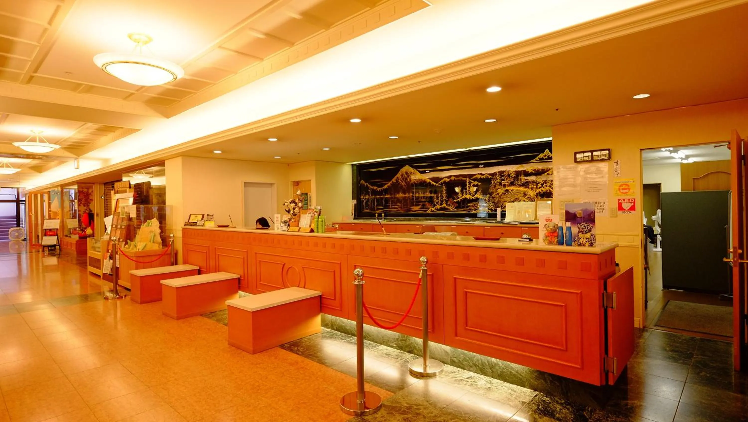 Lobby or reception in Okuhida Garden Hotel Yakedake