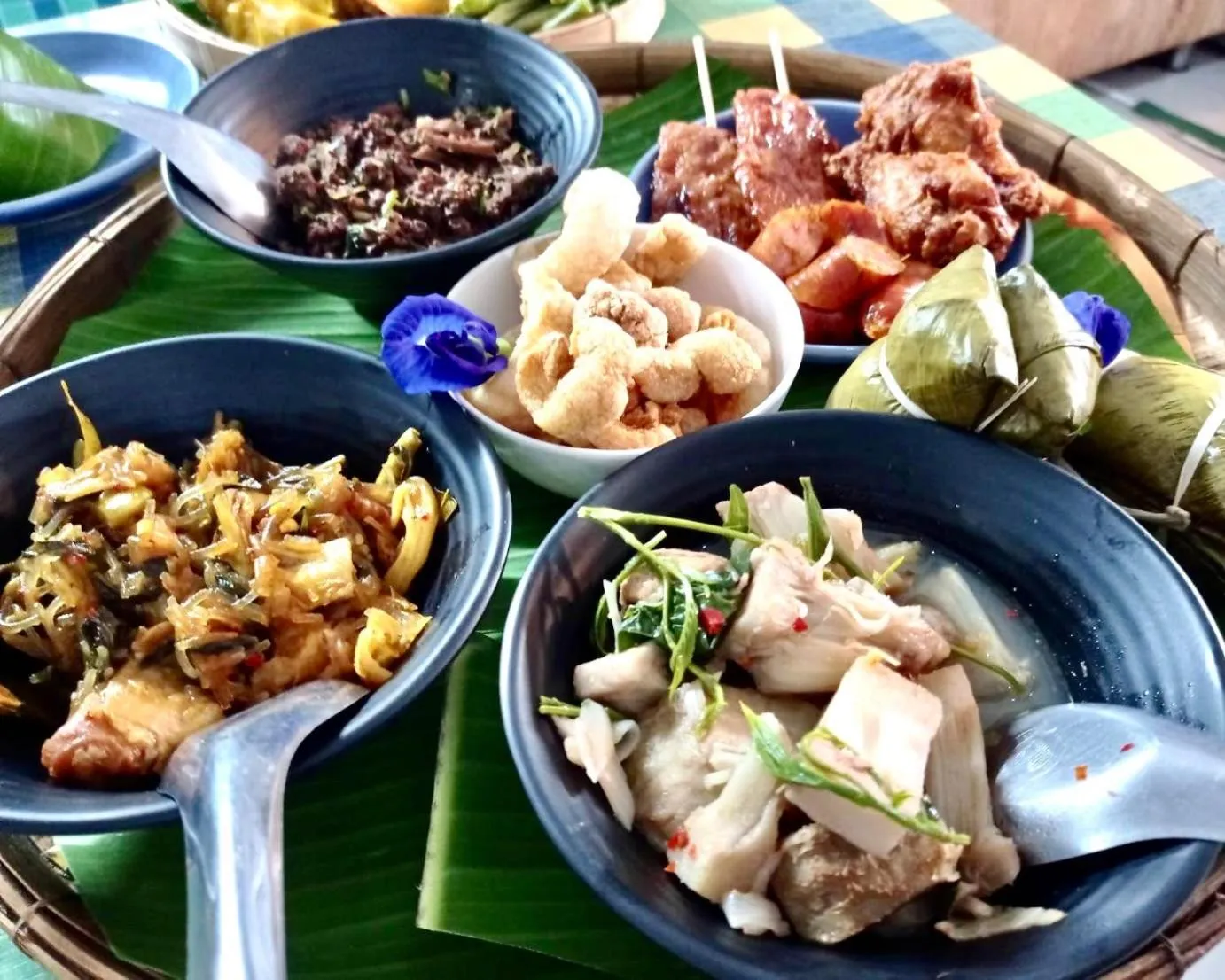 Food close-up in Bann Tawan Hostel Chiang Rai
