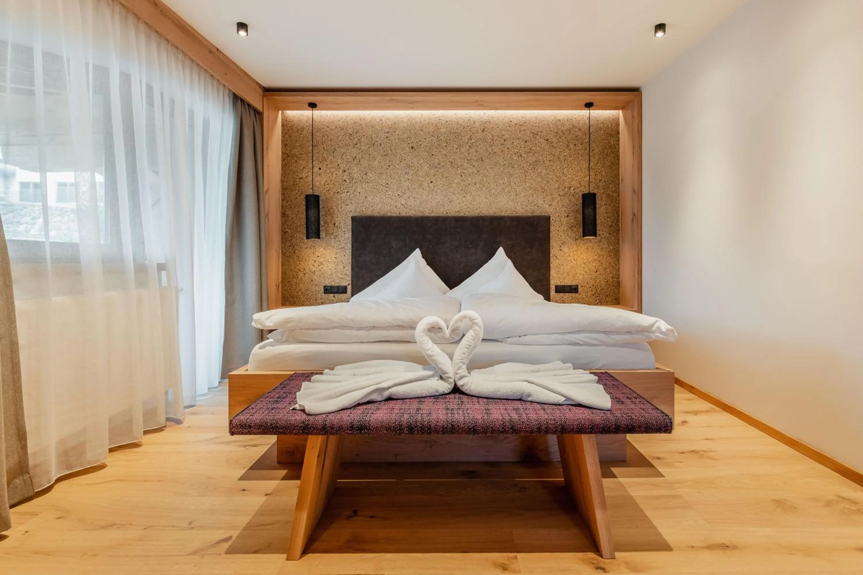 Bed in Kräuterhotel Hochzillertal