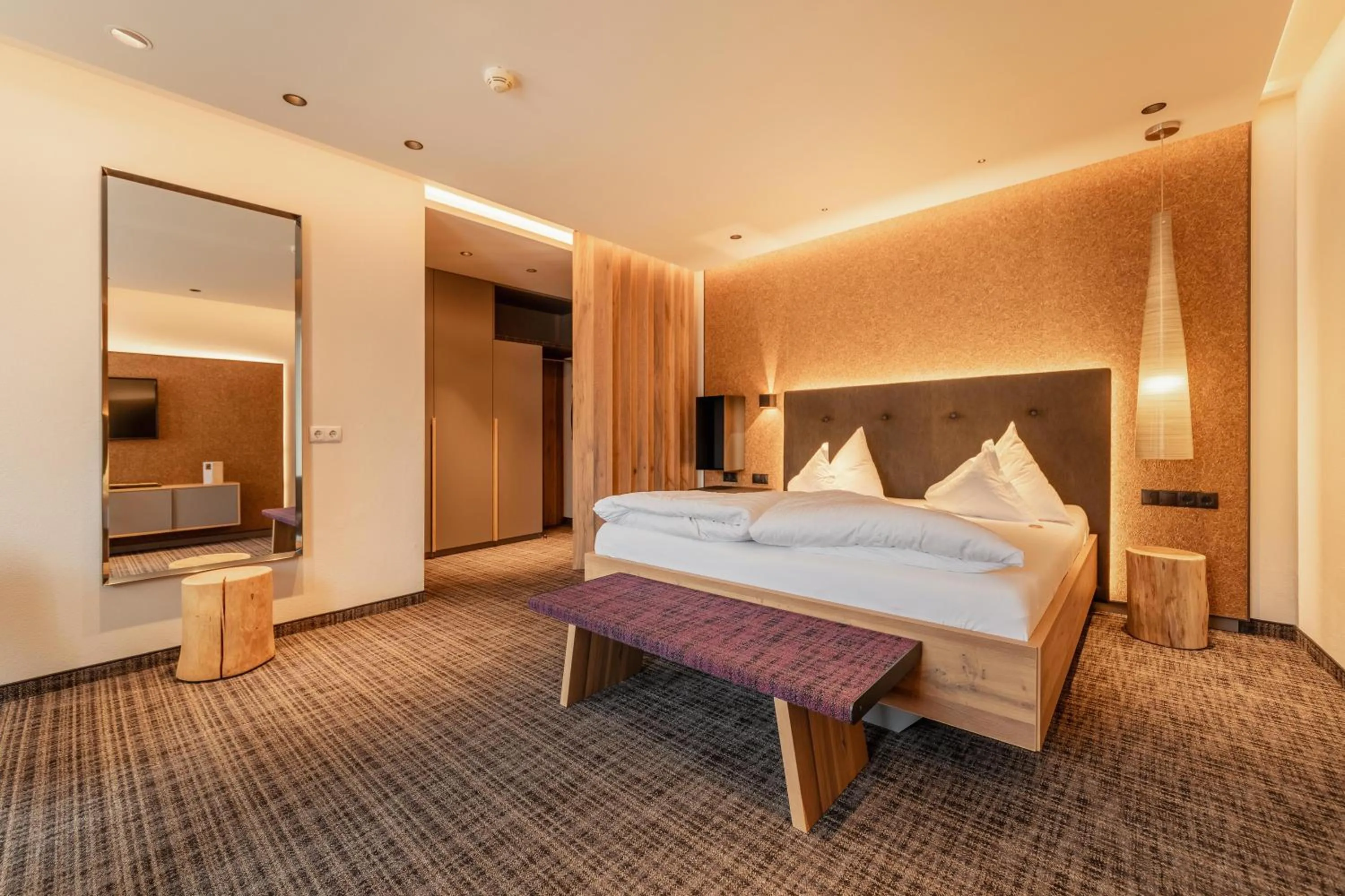 Bed in Kräuterhotel Hochzillertal