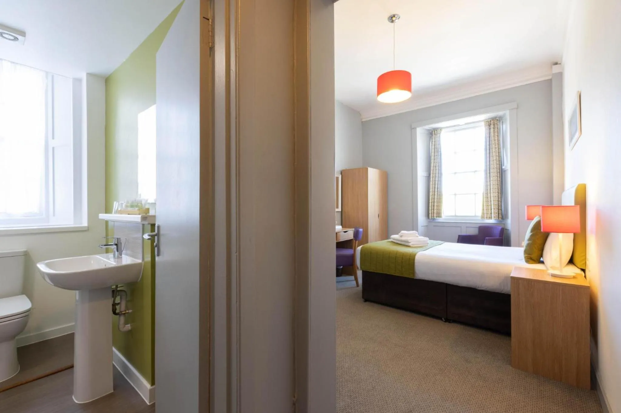 Bathroom, Bed in The Portpatrick Hotel by Compass Hospitality