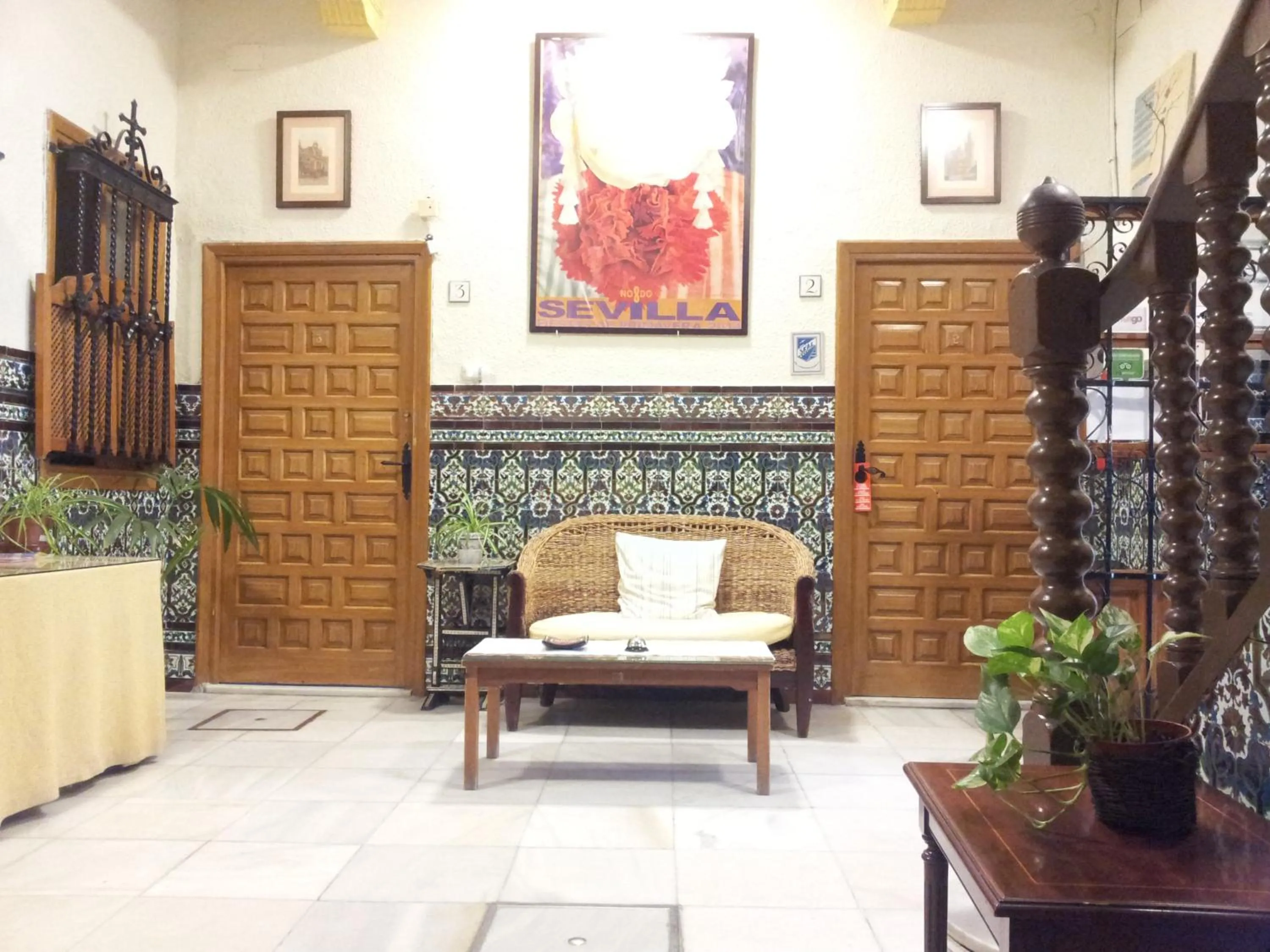 Living room in Pension Catedral