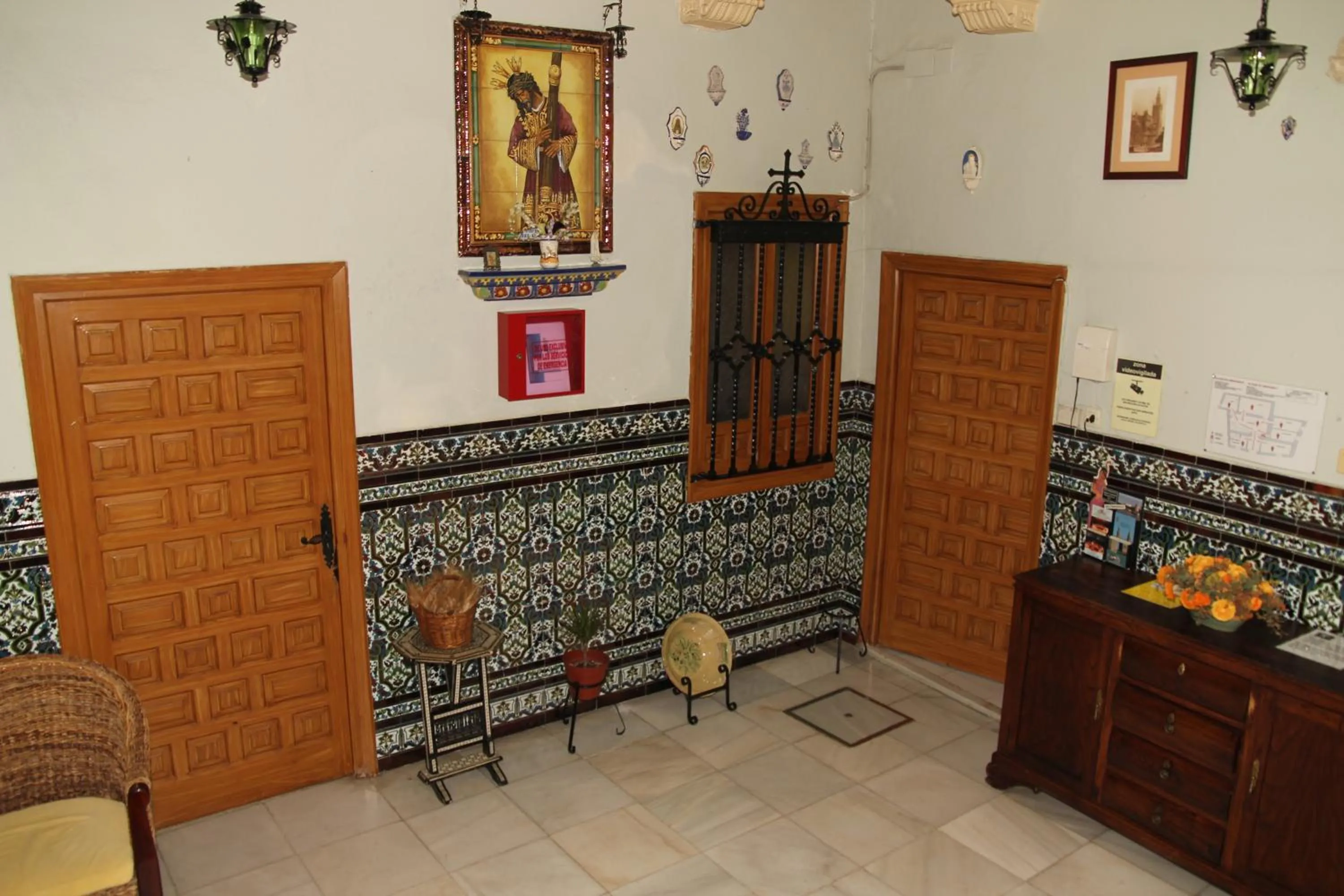 Lobby or reception in Pension Catedral