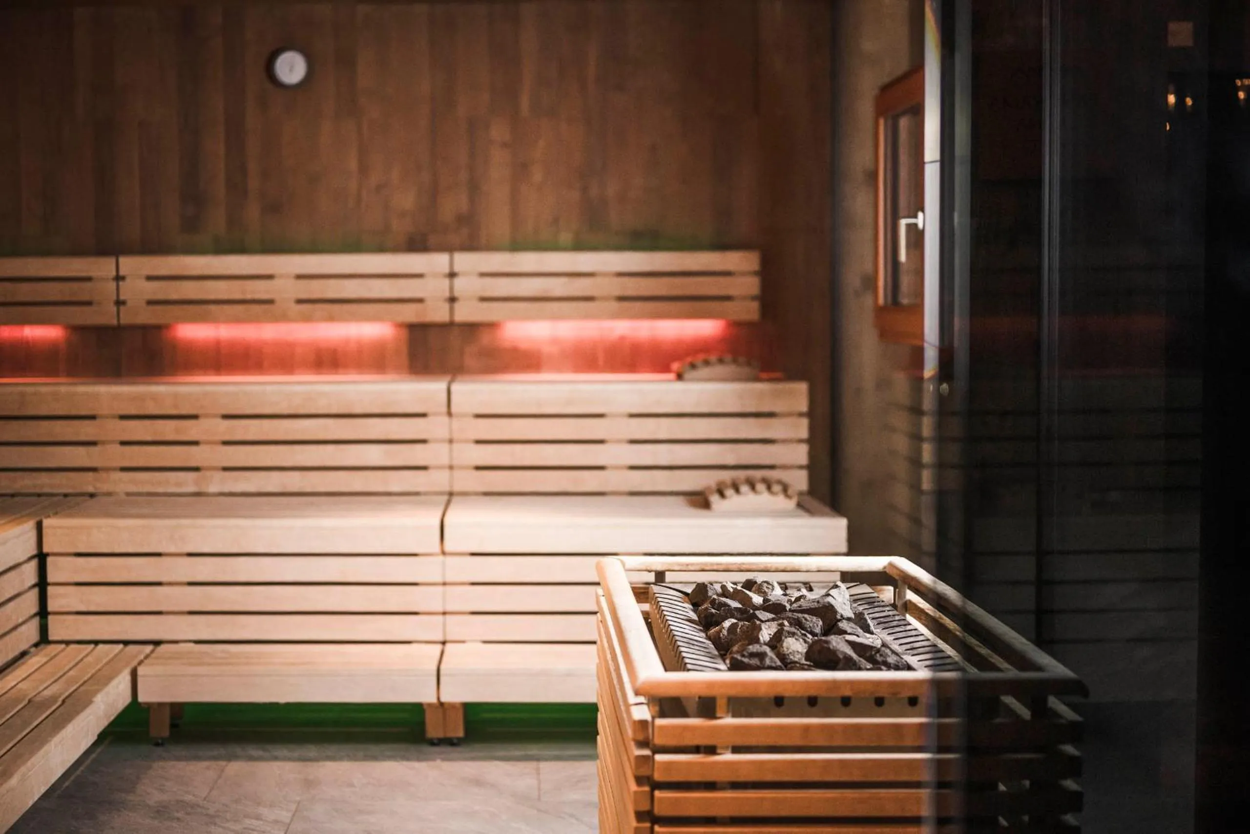 Sauna in Excelsior Dolomites Life Resort