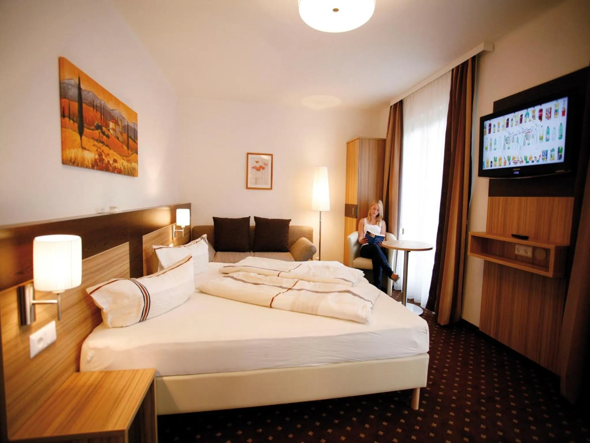 Seating area in Hotel Diana