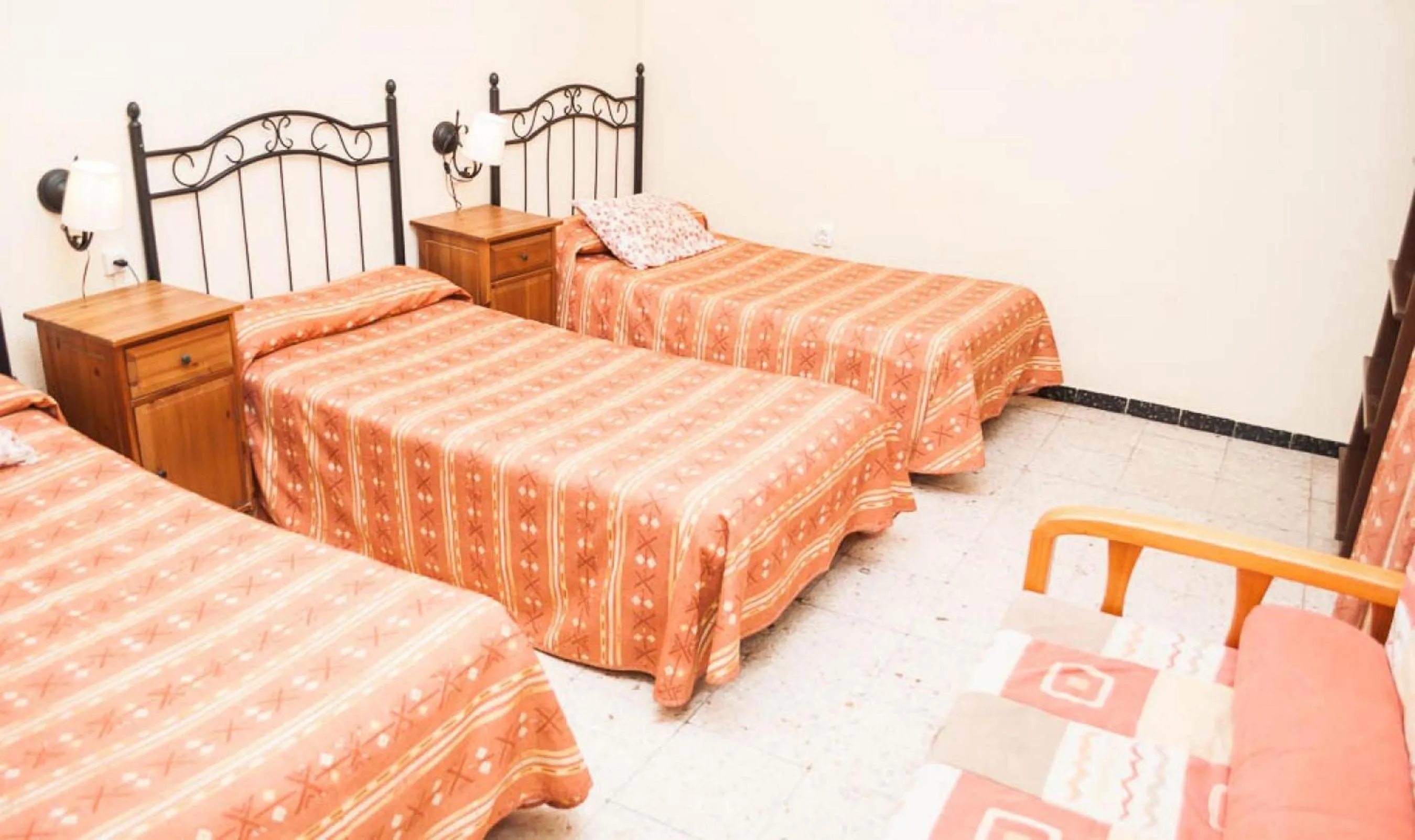 Bed in Pensión La Montoreña