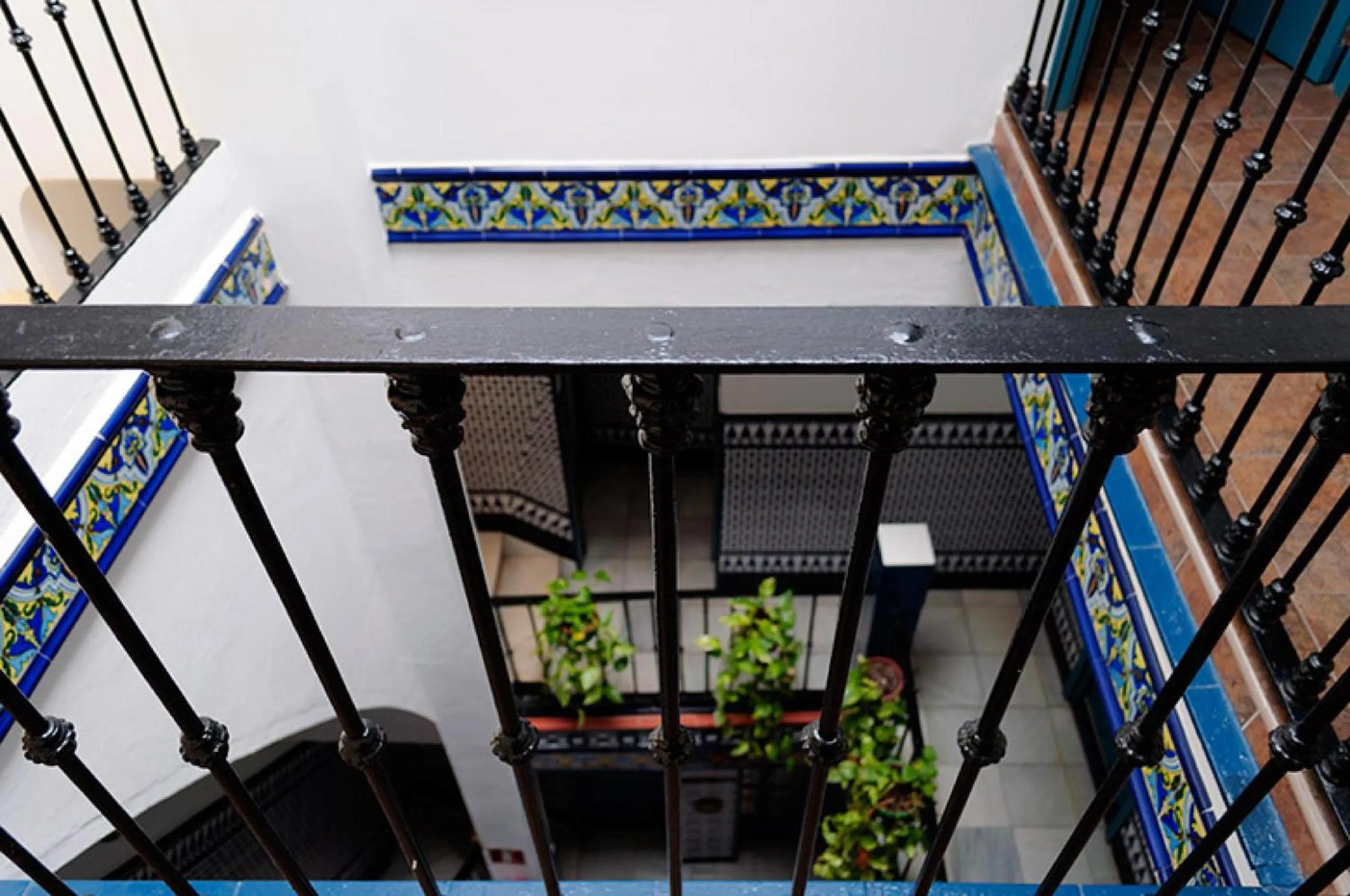 Patio in Pensión La Montoreña