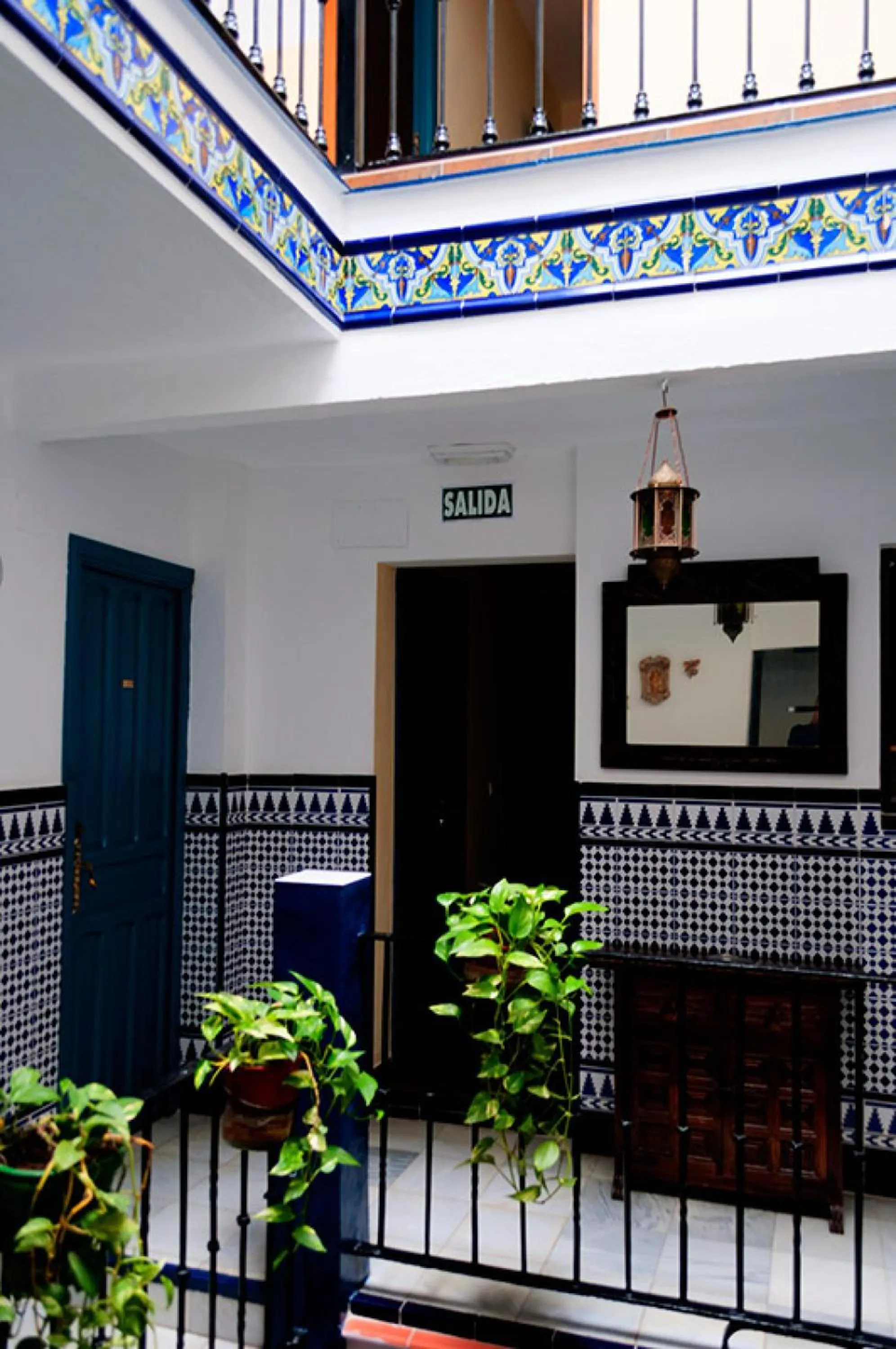 Patio in Pensión La Montoreña