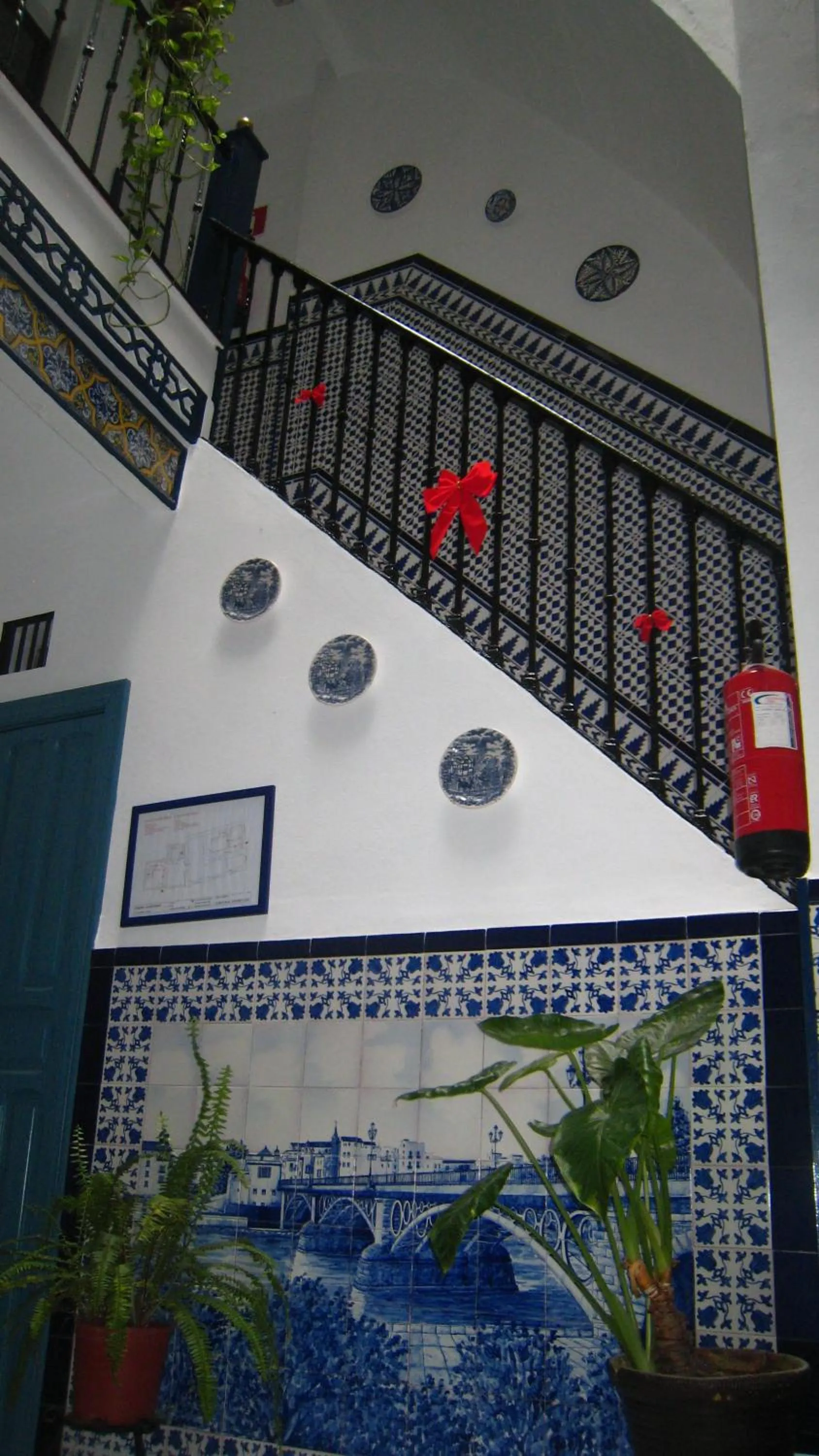 Patio in Pensión La Montoreña