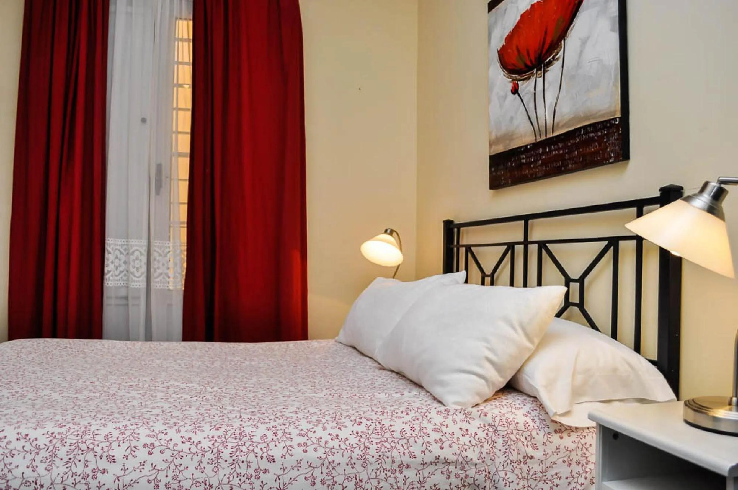 Bed in Pensión La Montoreña