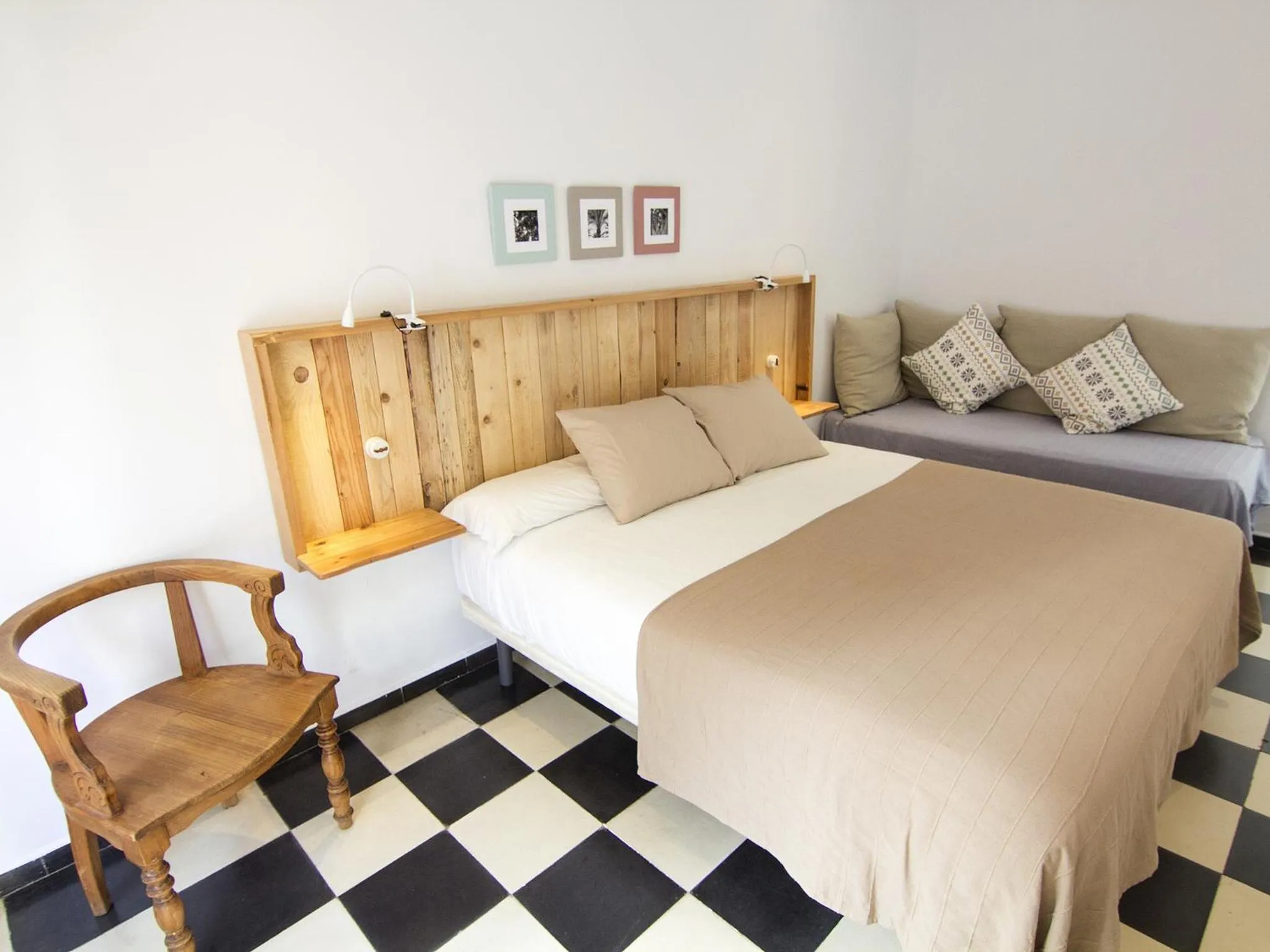 Bed in Hotel Finlandia