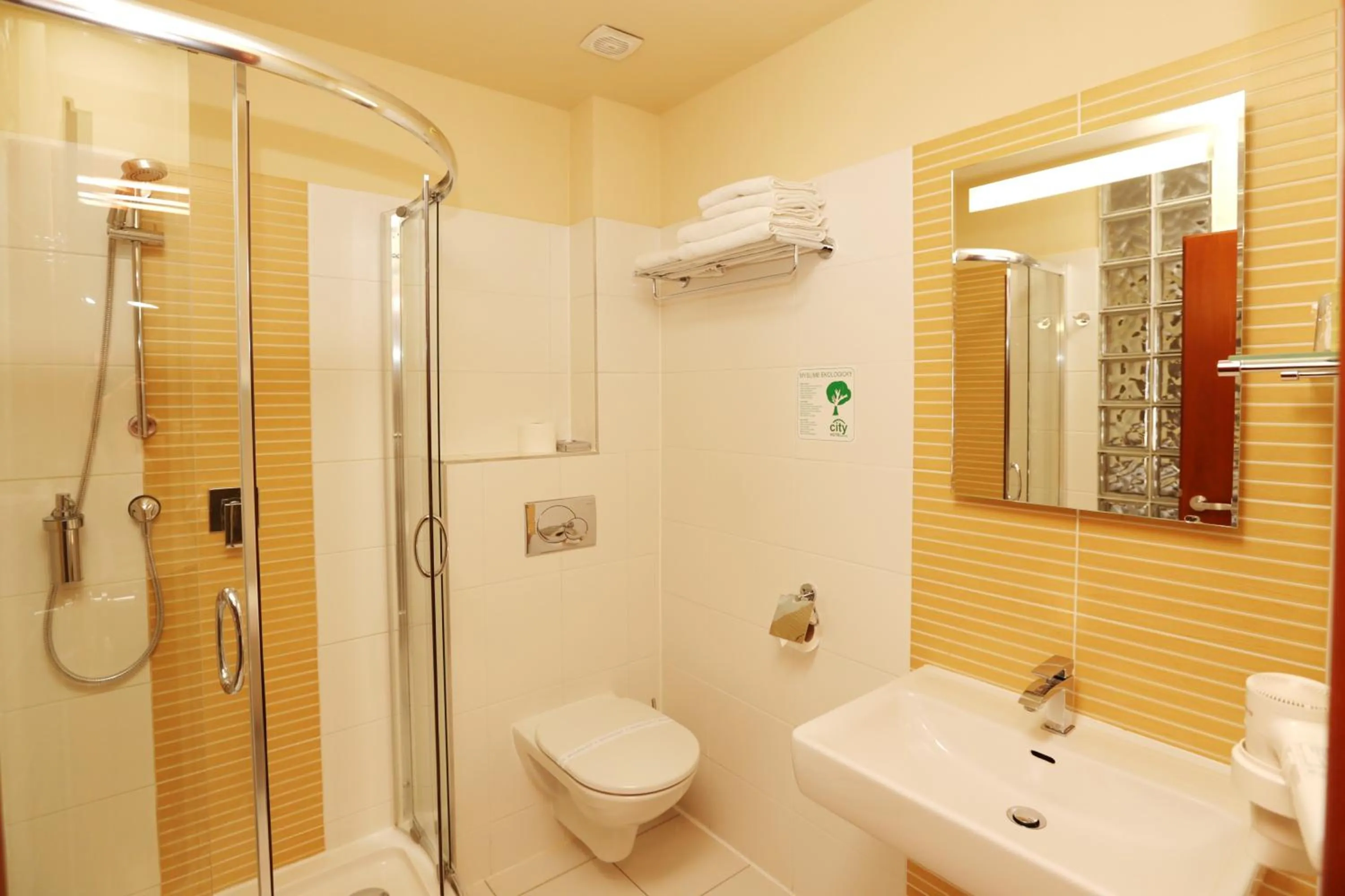 Bathroom in City Hotel Nitra with free parking
