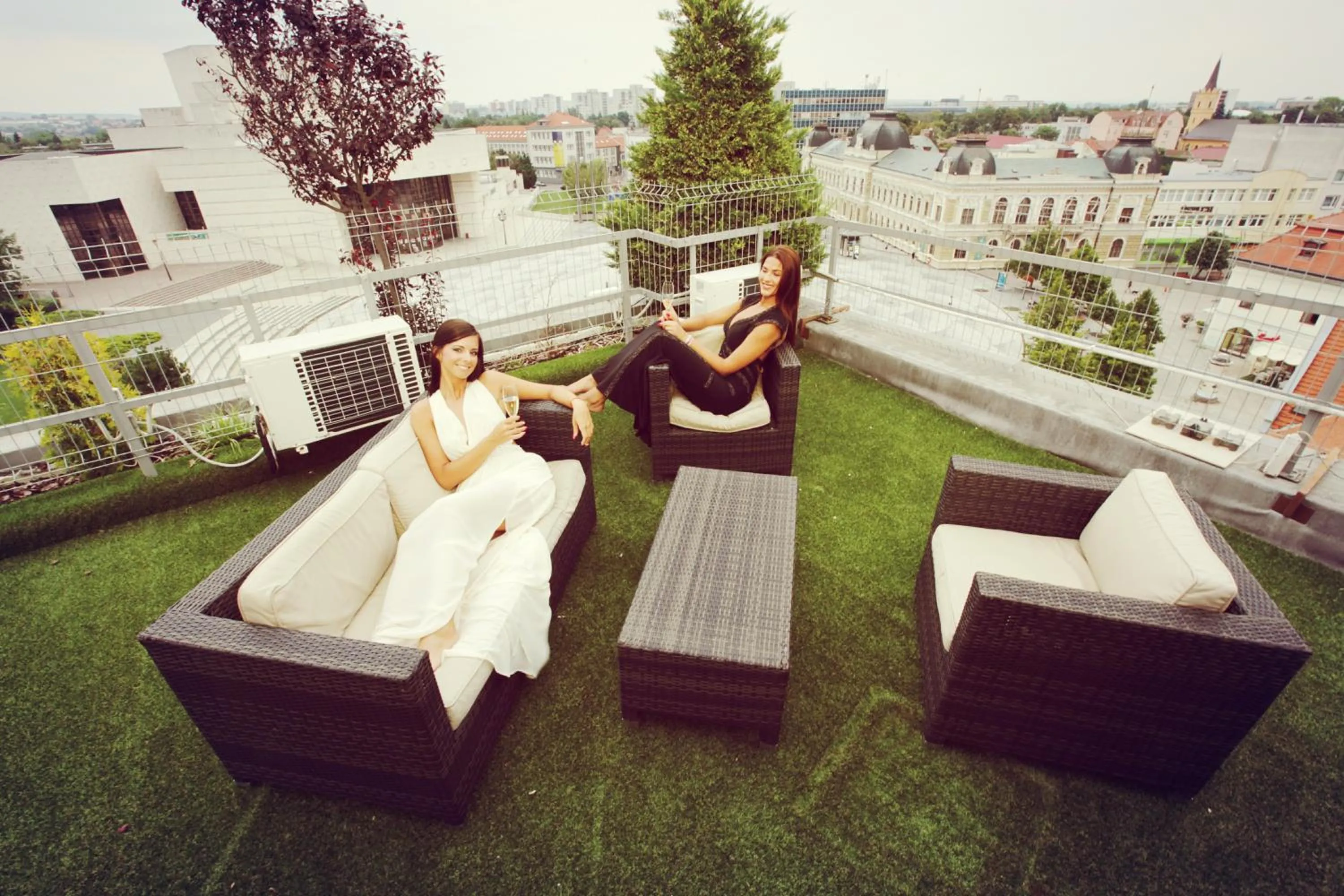 Garden in City Hotel Nitra with free parking