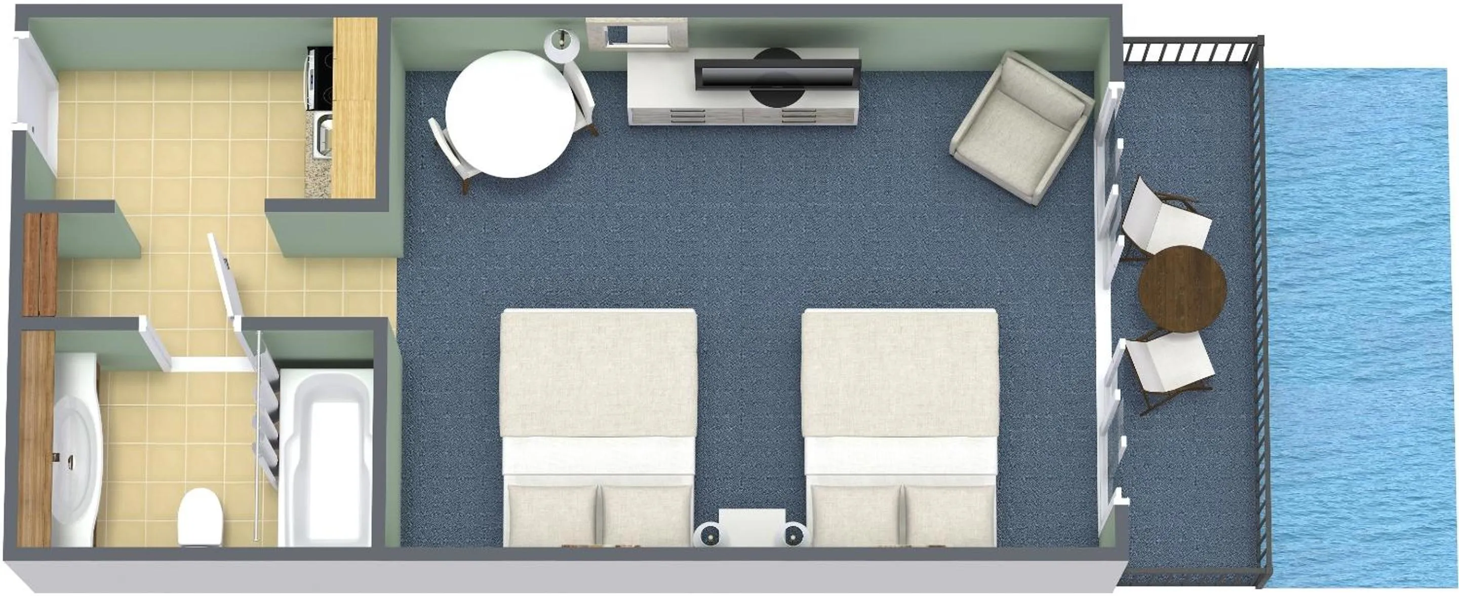 Floor plan in Grande Cayman Resort