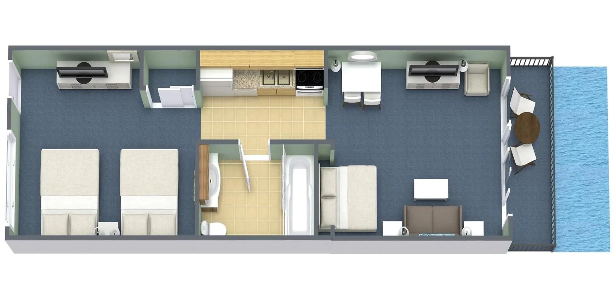 Floor plan in Grande Cayman Resort