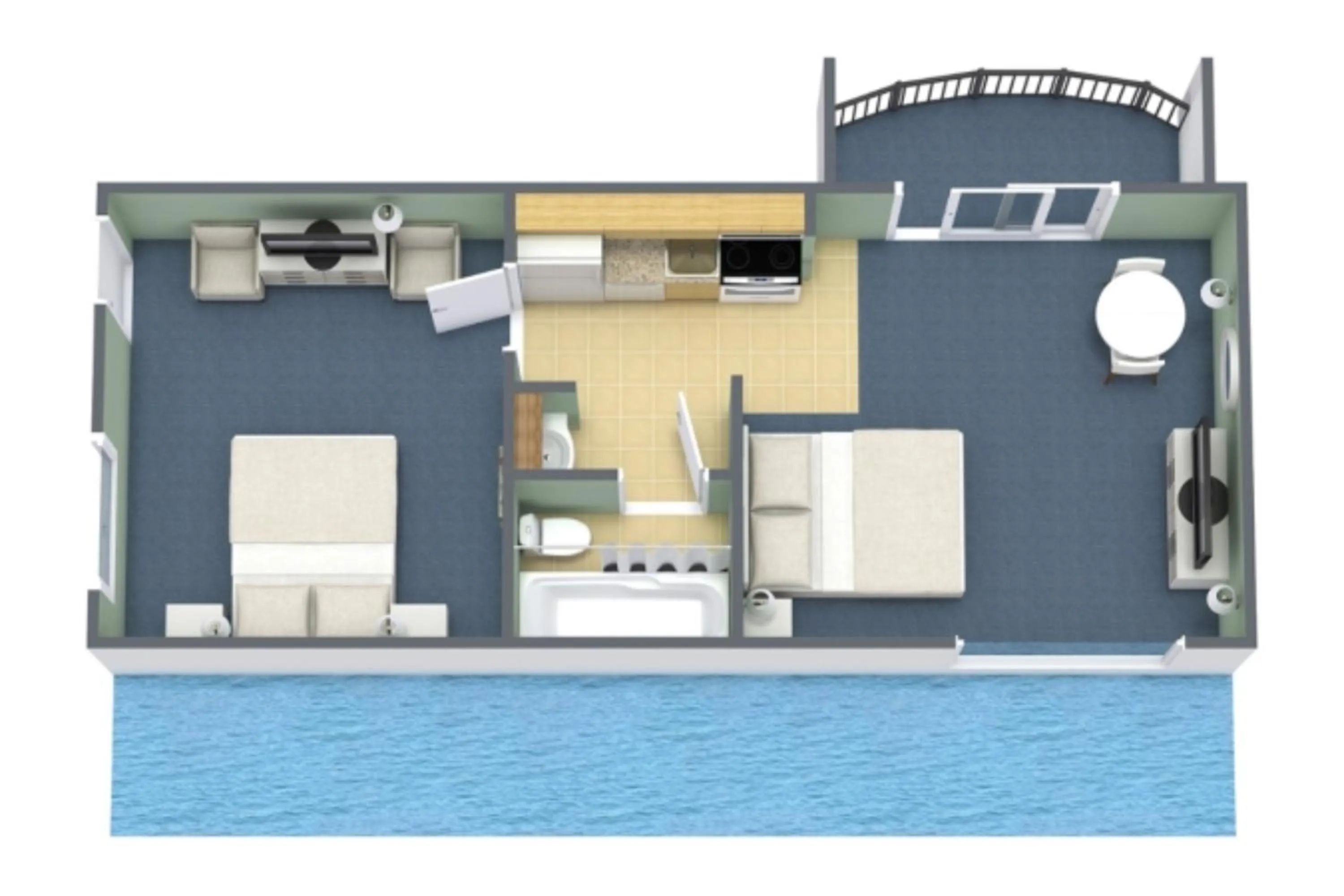 Floor plan in Grande Cayman Resort