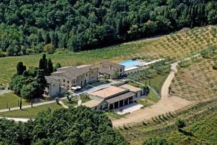 Bird's eye view in Tenuta La Borriana