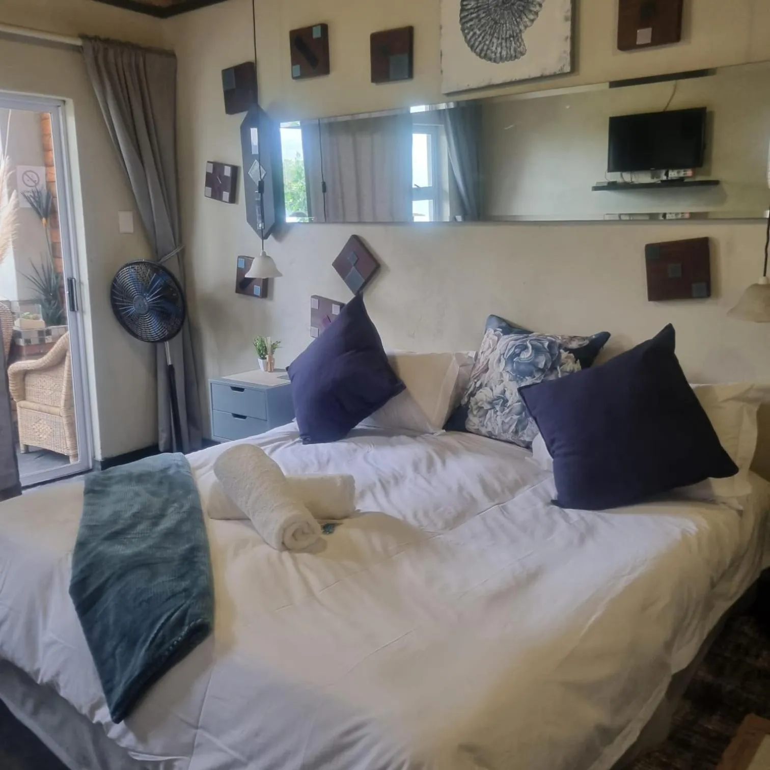 Bed in Bedrock Guest Studios