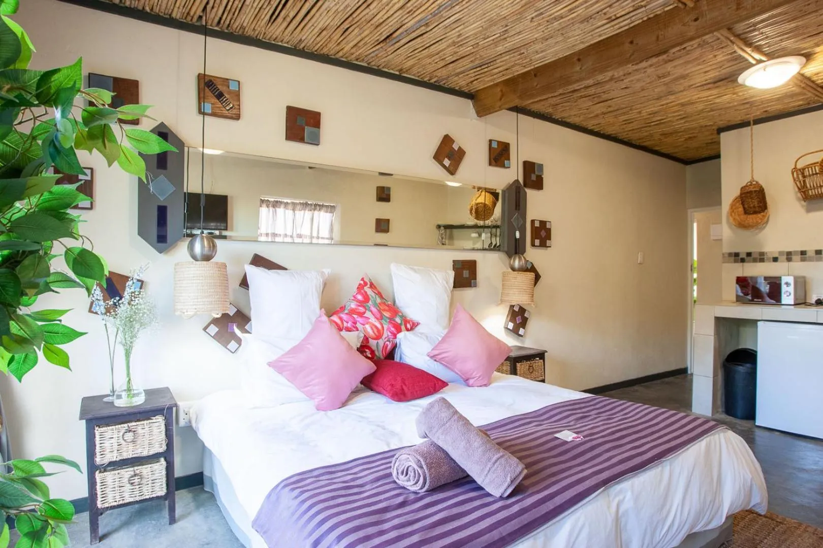 Bed in Bedrock Guest Studios