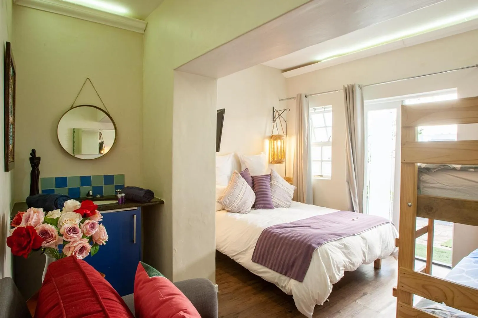 Bed in Bedrock Guest Studios