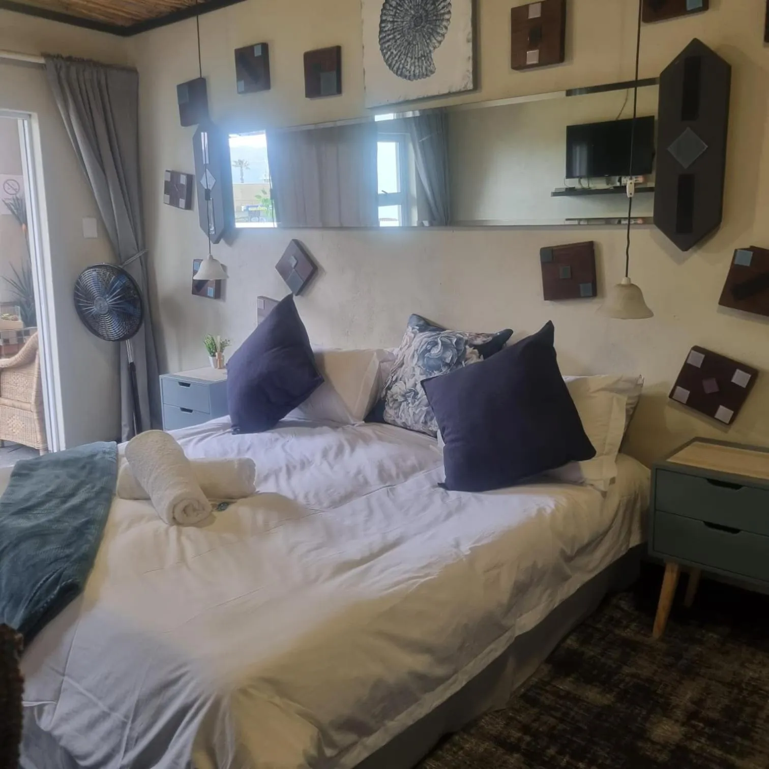 Bed in Bedrock Guest Studios